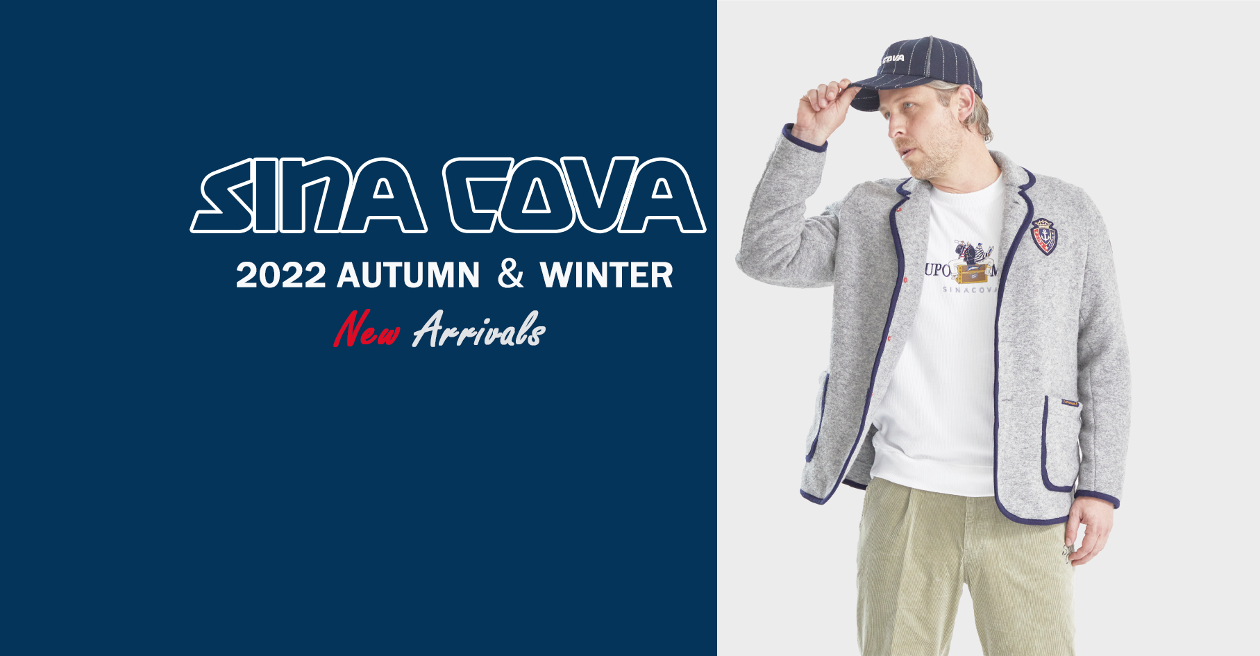 SINA COVA 2022 AUTUMN & WINTER 第9弾 新作商品入荷のお知らせ