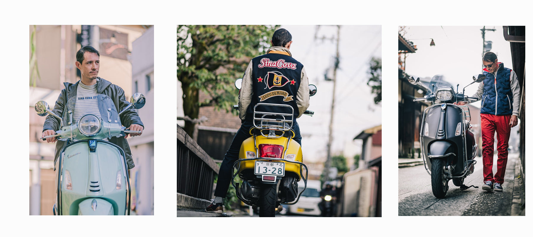 Vespa×SINACOVAコラボ企画モデル着用アイテム特集 - SINA COVA