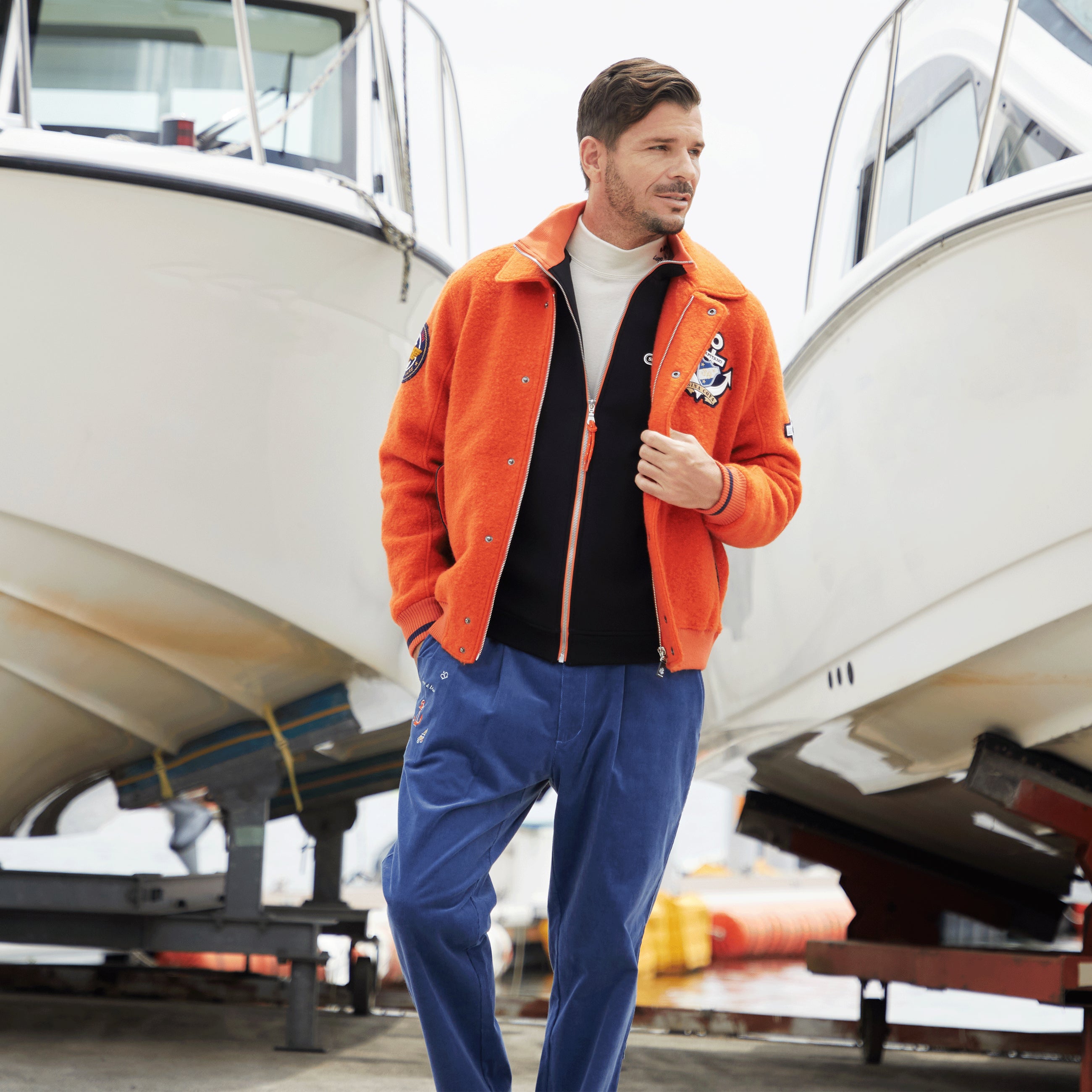 一條褶海軍褲 25215310