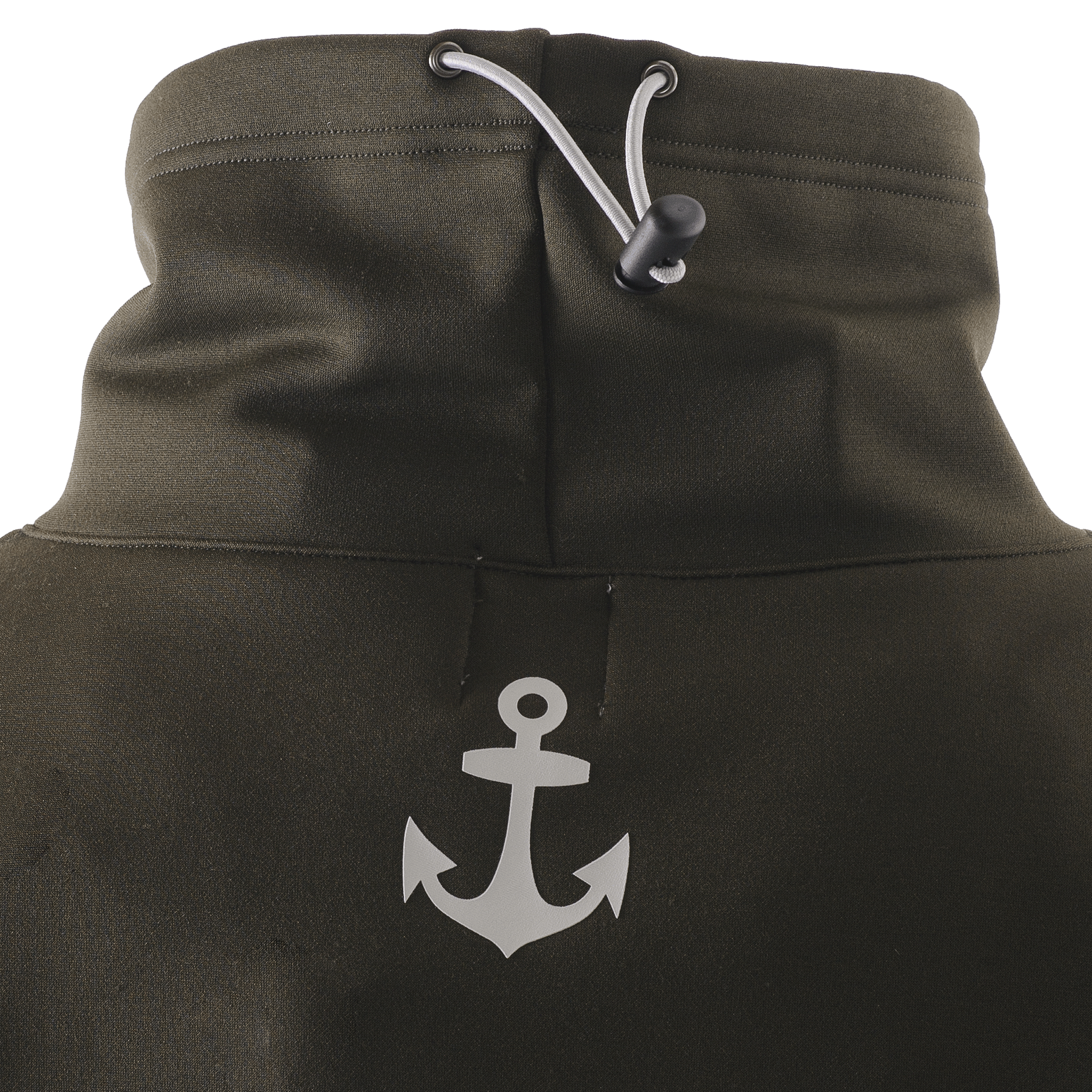 【公式】シナコバ (SINA COVA) スヌードトレーナー ユニセックス(男女兼用)23250030 カーキの首元背面