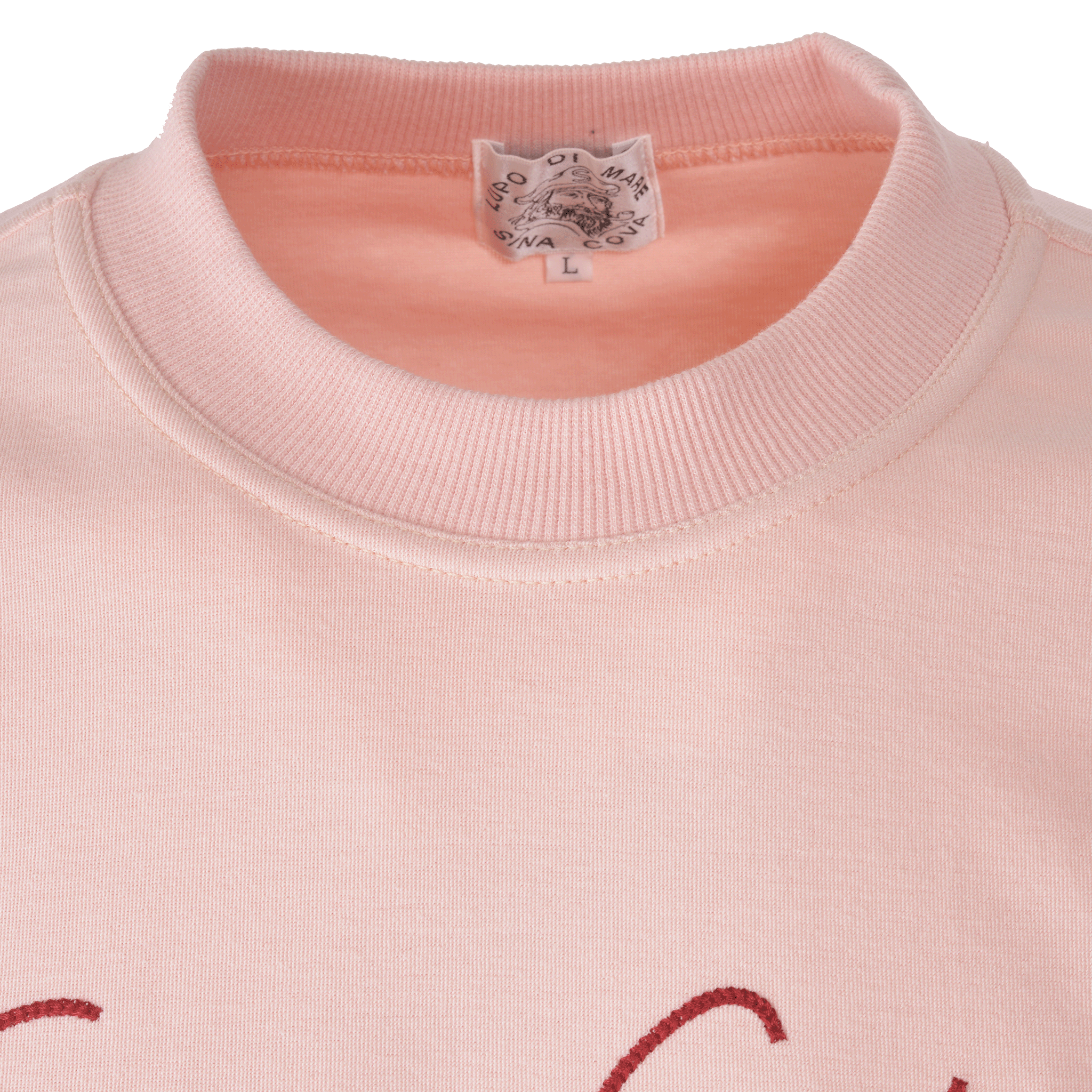 【公式】シナコバ (SINA COVA) クルーネックトレーナー 24120020 ピンクの首元