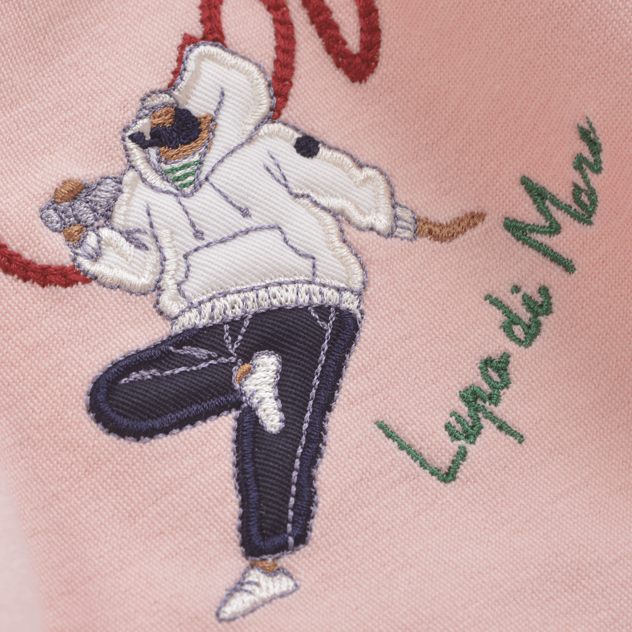 【公式】シナコバ (SINA COVA) クルーネックトレーナー 24120020 ピンクの刺繡拡大