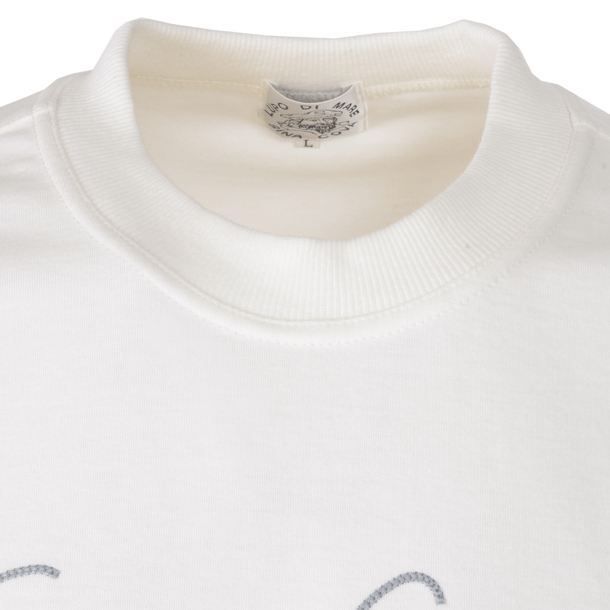 【公式】シナコバ (SINA COVA) クルーネックトレーナー 24120020 オフホワイトの首元