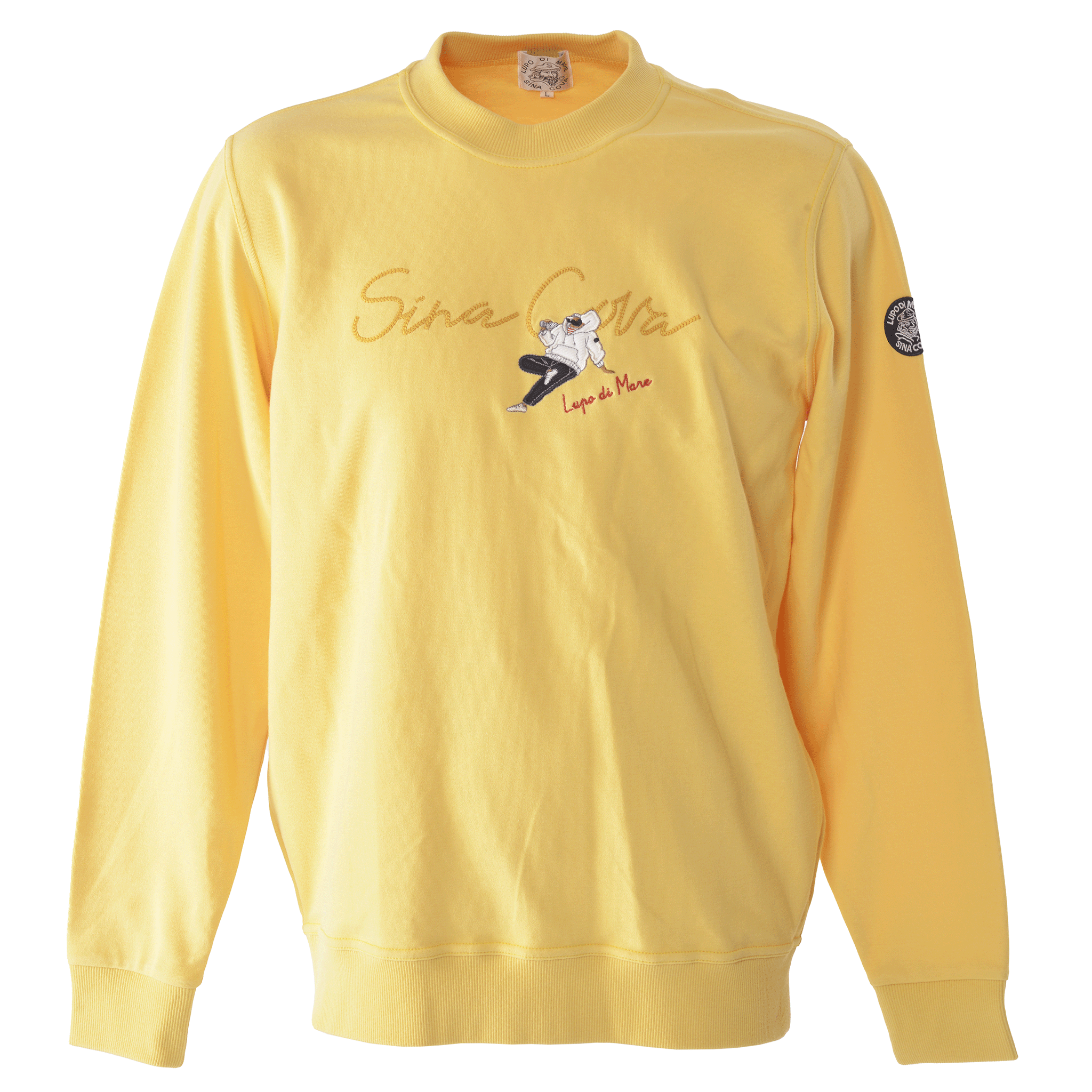 【公式】シナコバ (SINA COVA) クルーネックトレーナー 24120020 イエローの正面