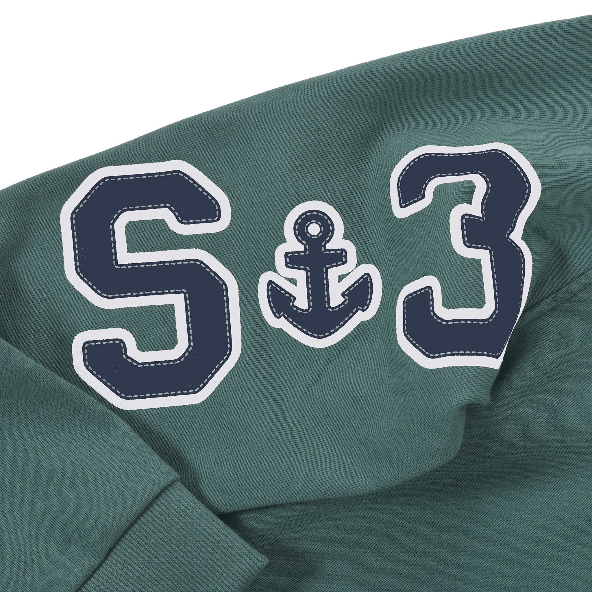 【公式】シナコバ(SINA COVA)ハーフジッププルオーバー 24210050 グリーンのプリント部分2