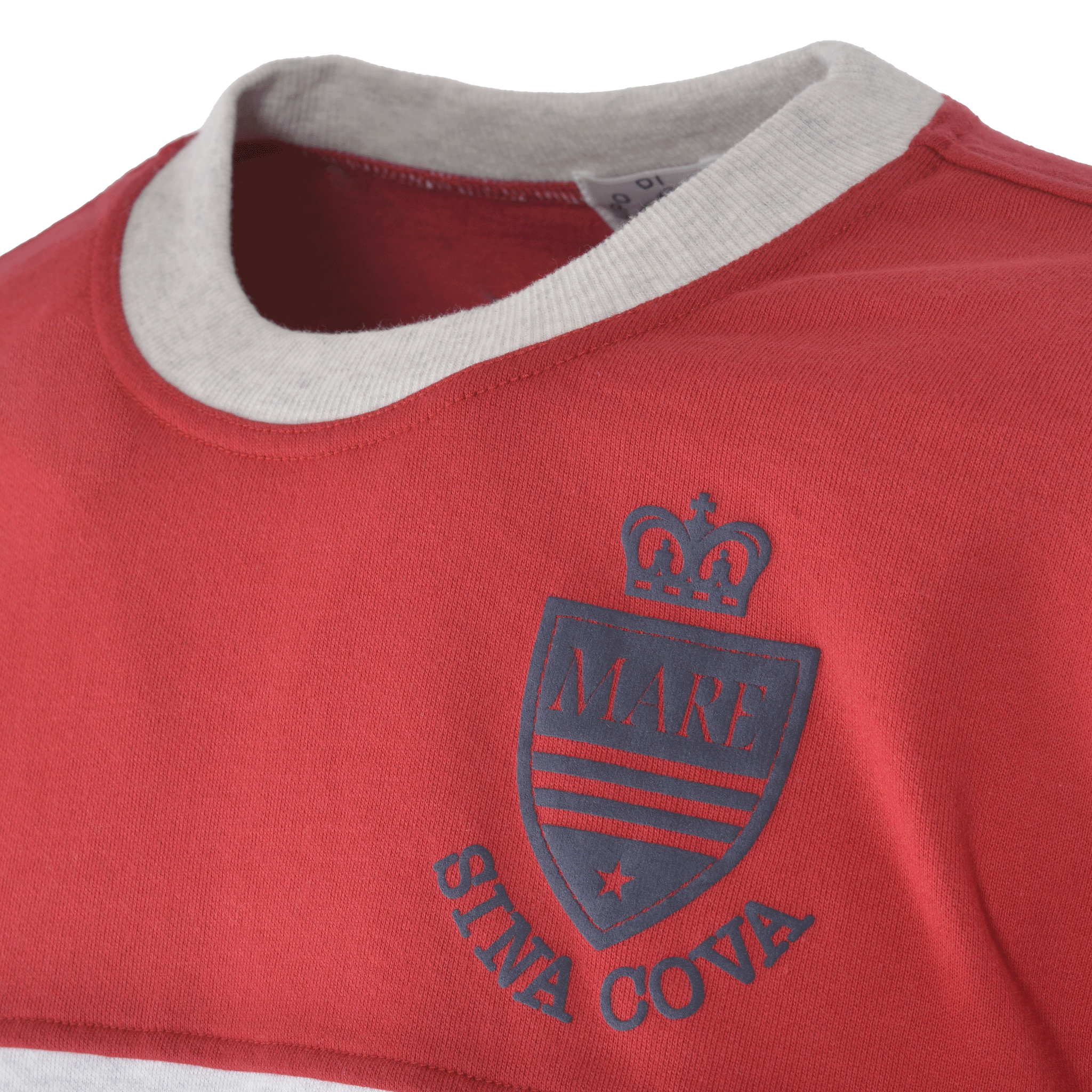 【公式】シナコバ(SINA COVA)クルーネックトレーナー 24210030 レッドの首元