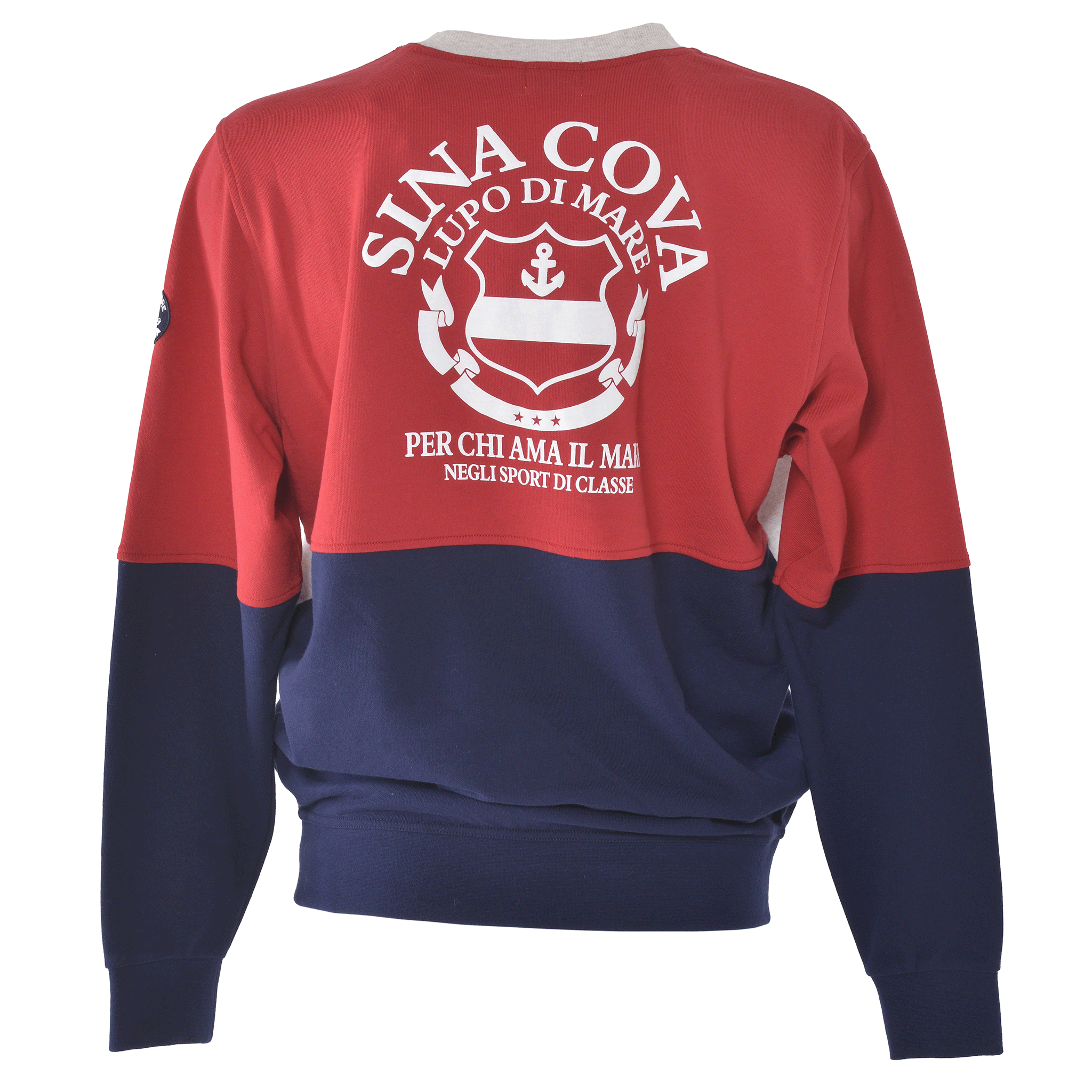 【公式】シナコバ(SINA COVA)クルーネックトレーナー 24210030 レッドの背面