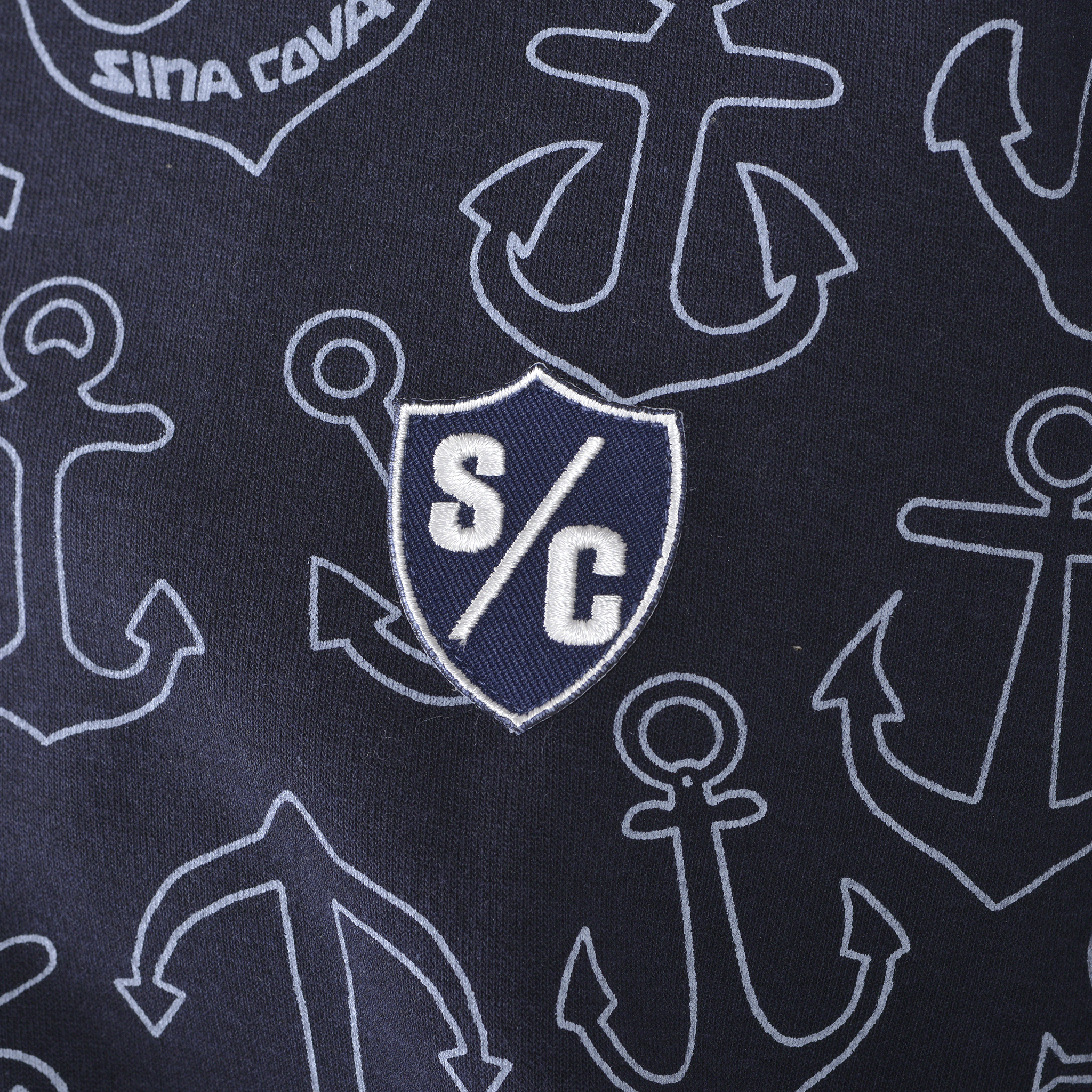 総柄 ハーフZIPパーカー セットアップ 24250010