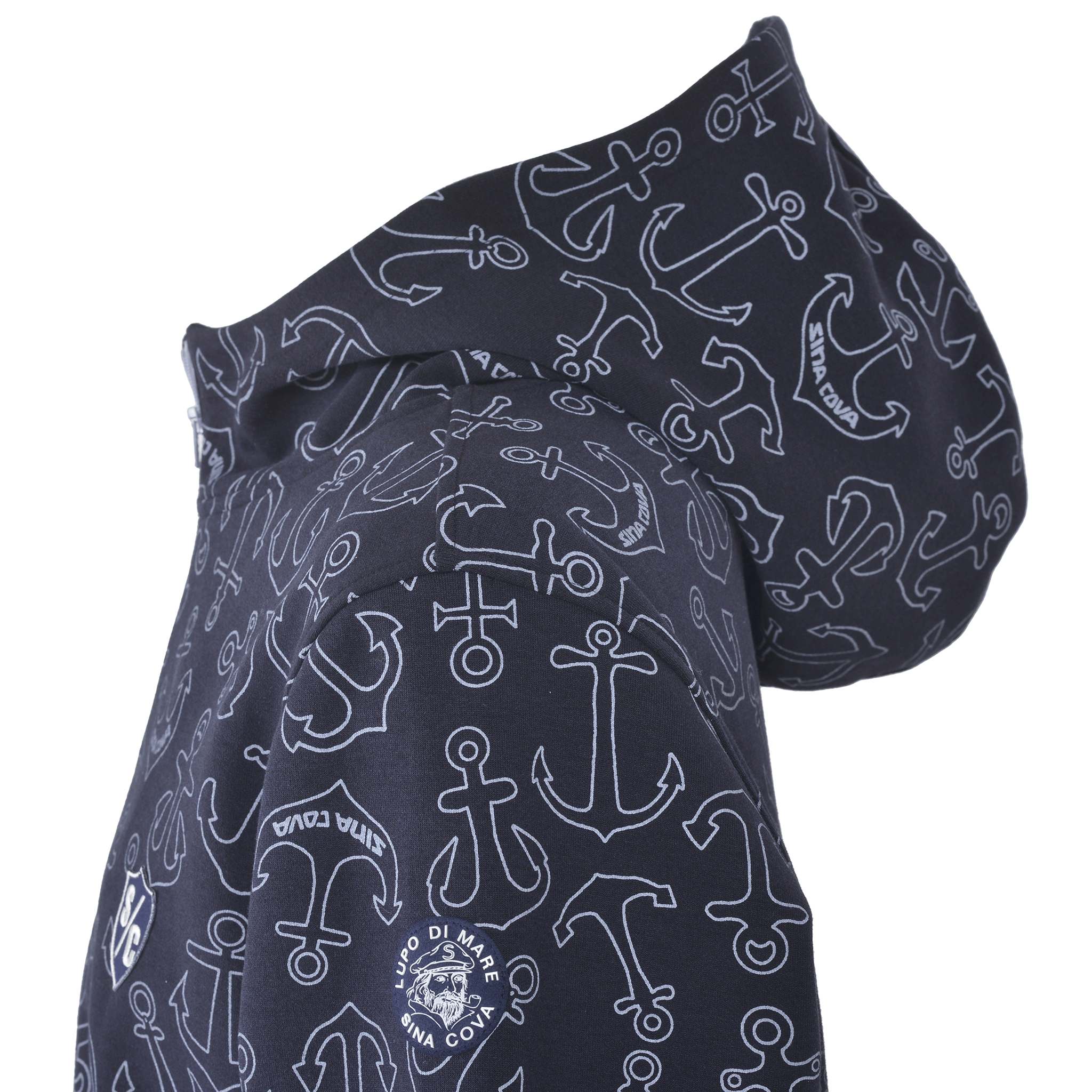 総柄 ハーフZIPパーカー セットアップ 24250010