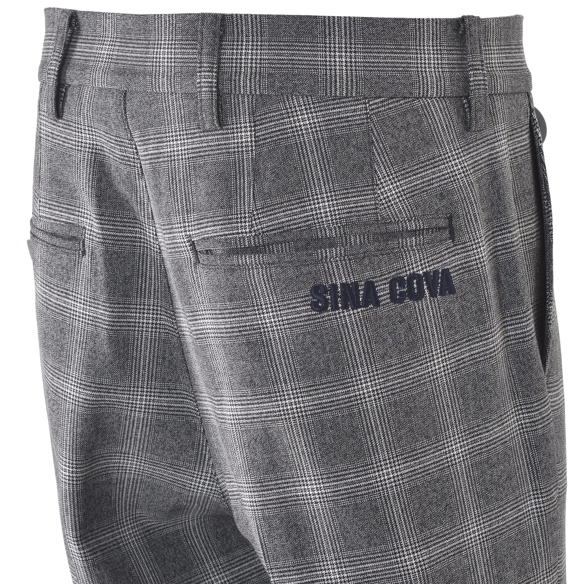 【公式】シナコバ(SINA COVA)チェック柄 ノータックパンツ 24255020
