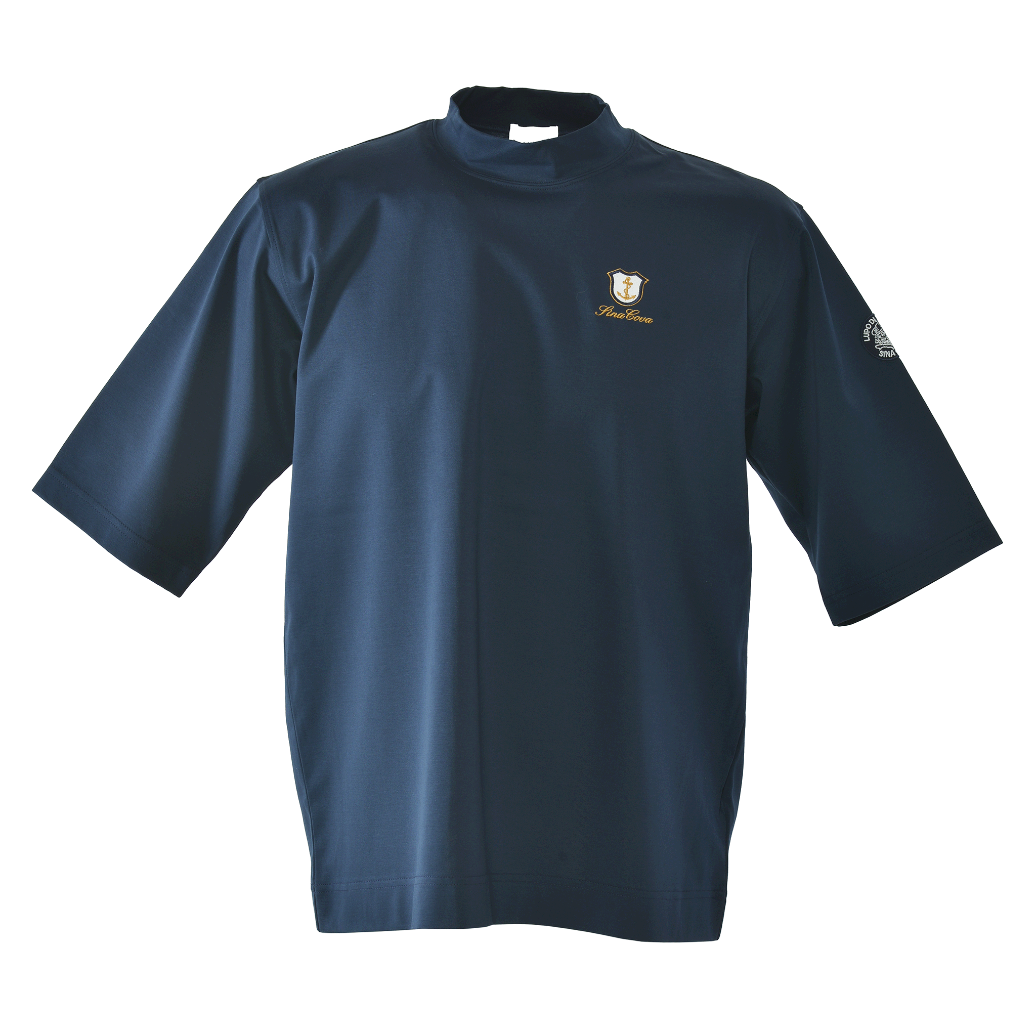 5分袖モックネックTシャツ 26130510