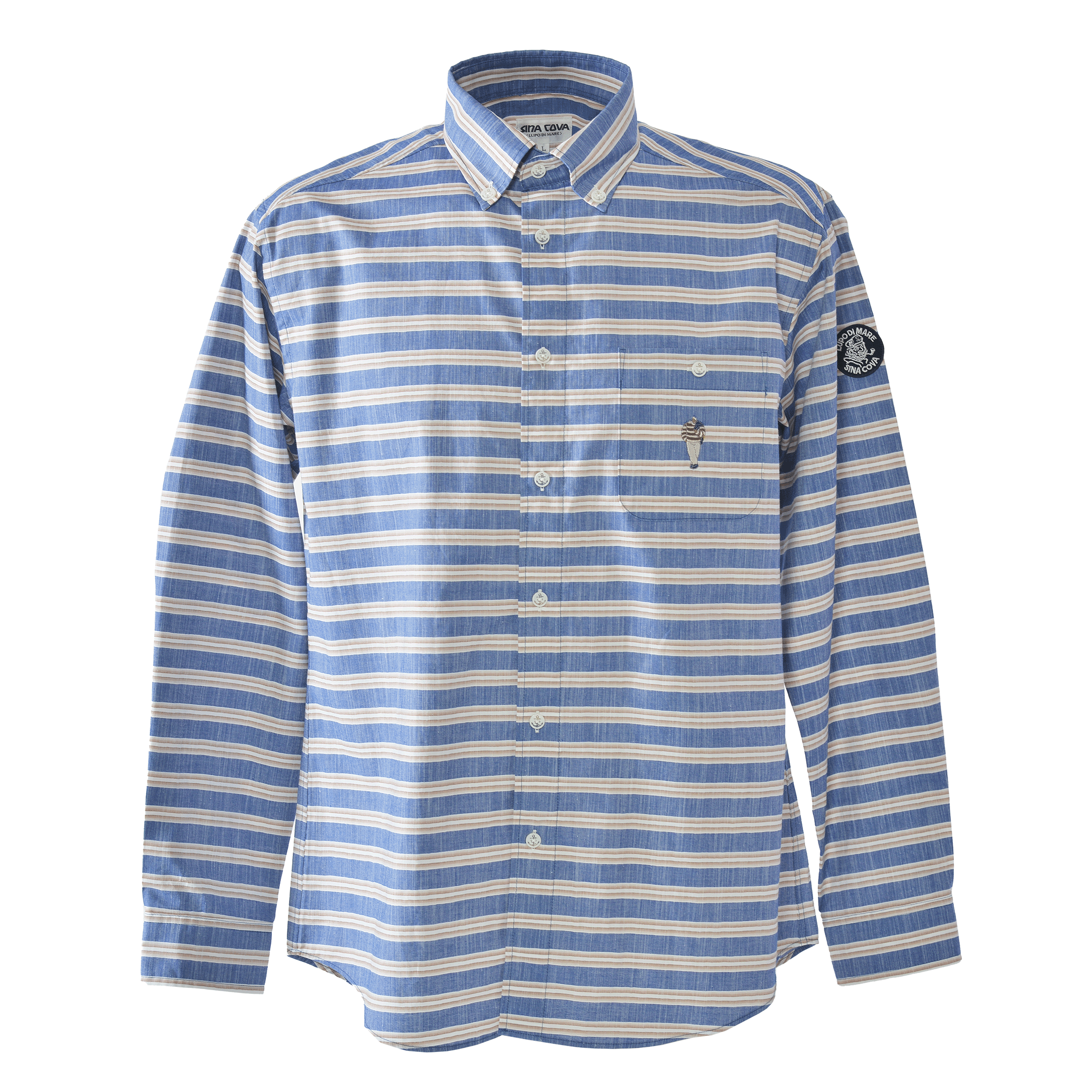 加大尺寸長袖扣襯衫 26124026