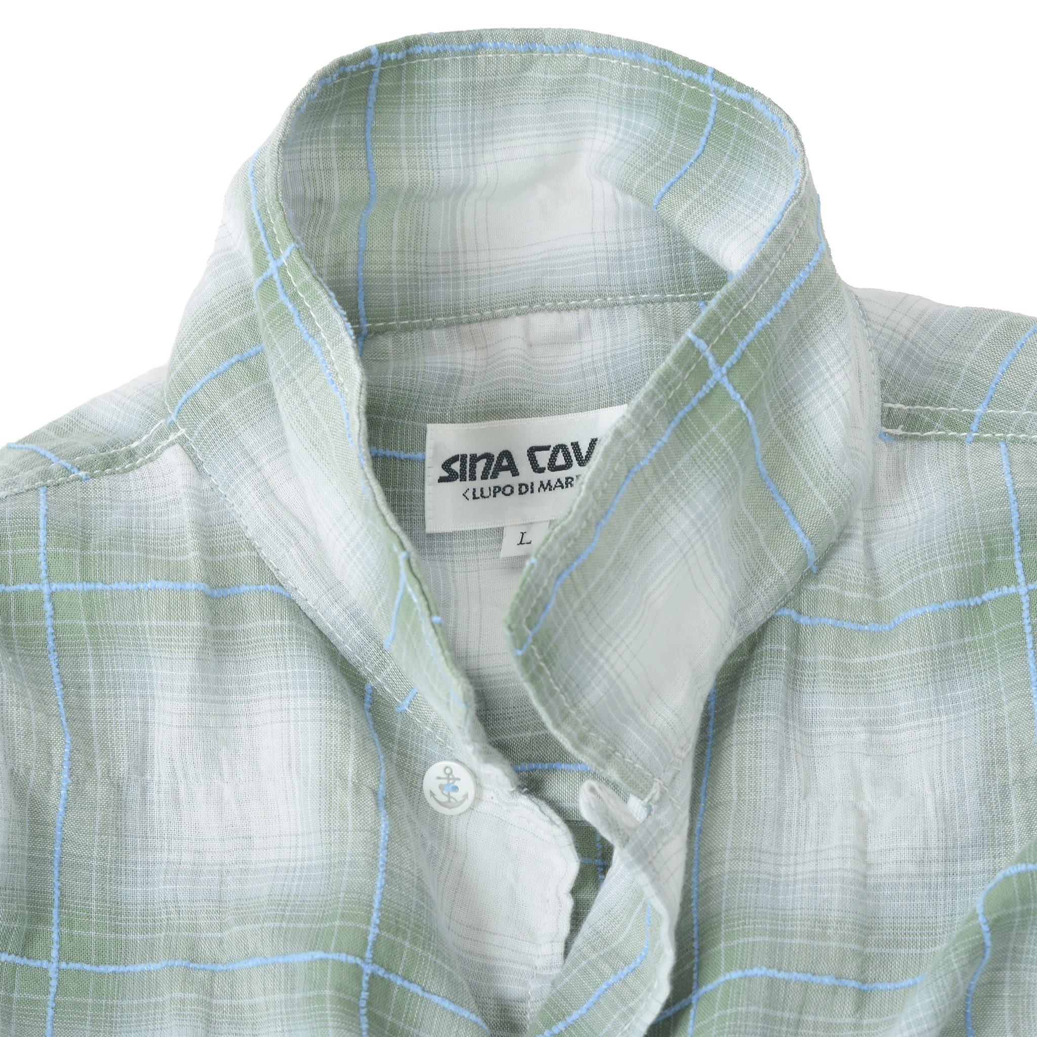 長袖開領襯衫 26124030