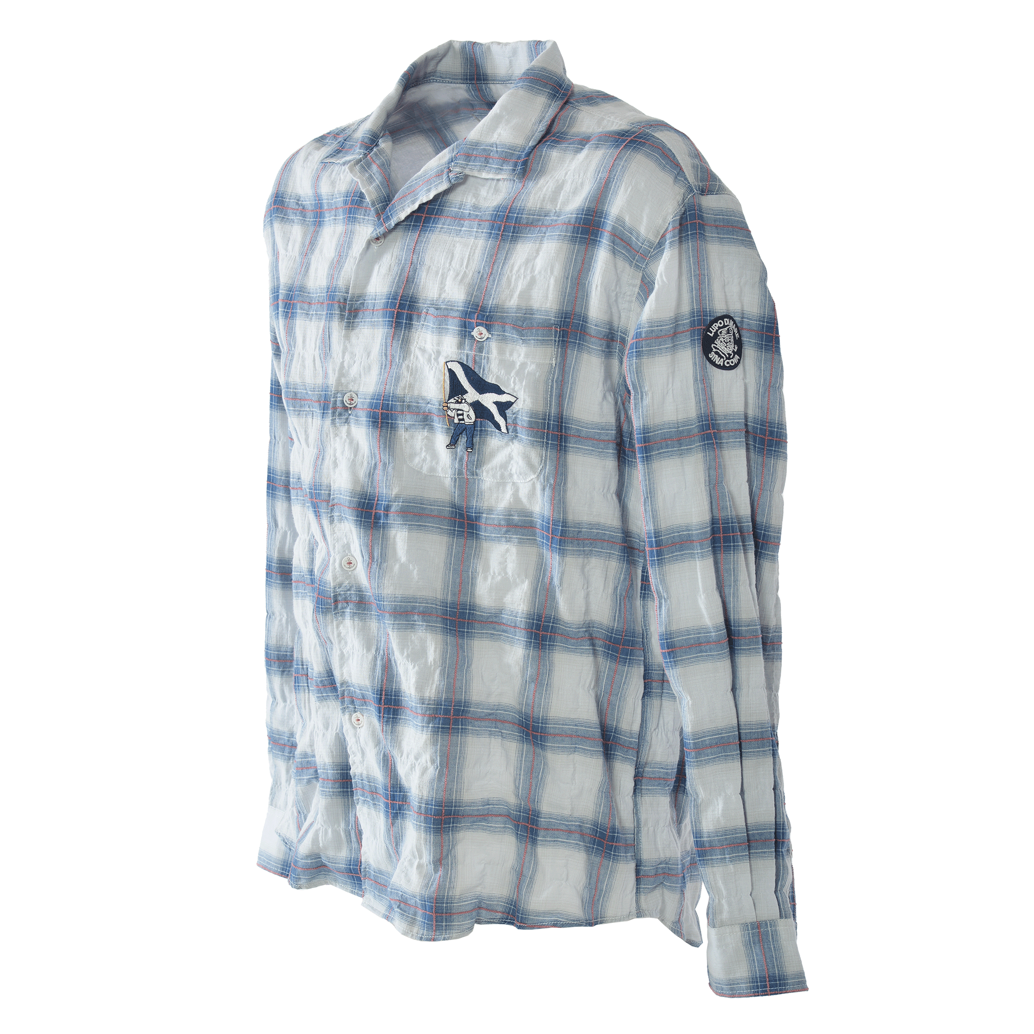 長袖開領襯衫 26124030