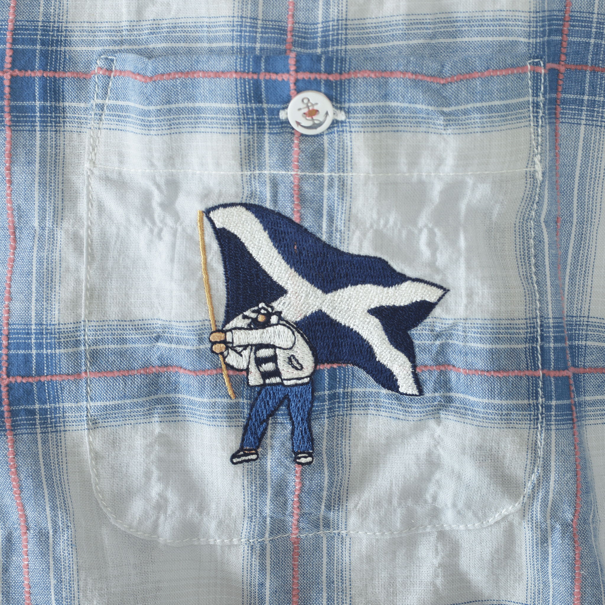 長袖開領襯衫 26124030