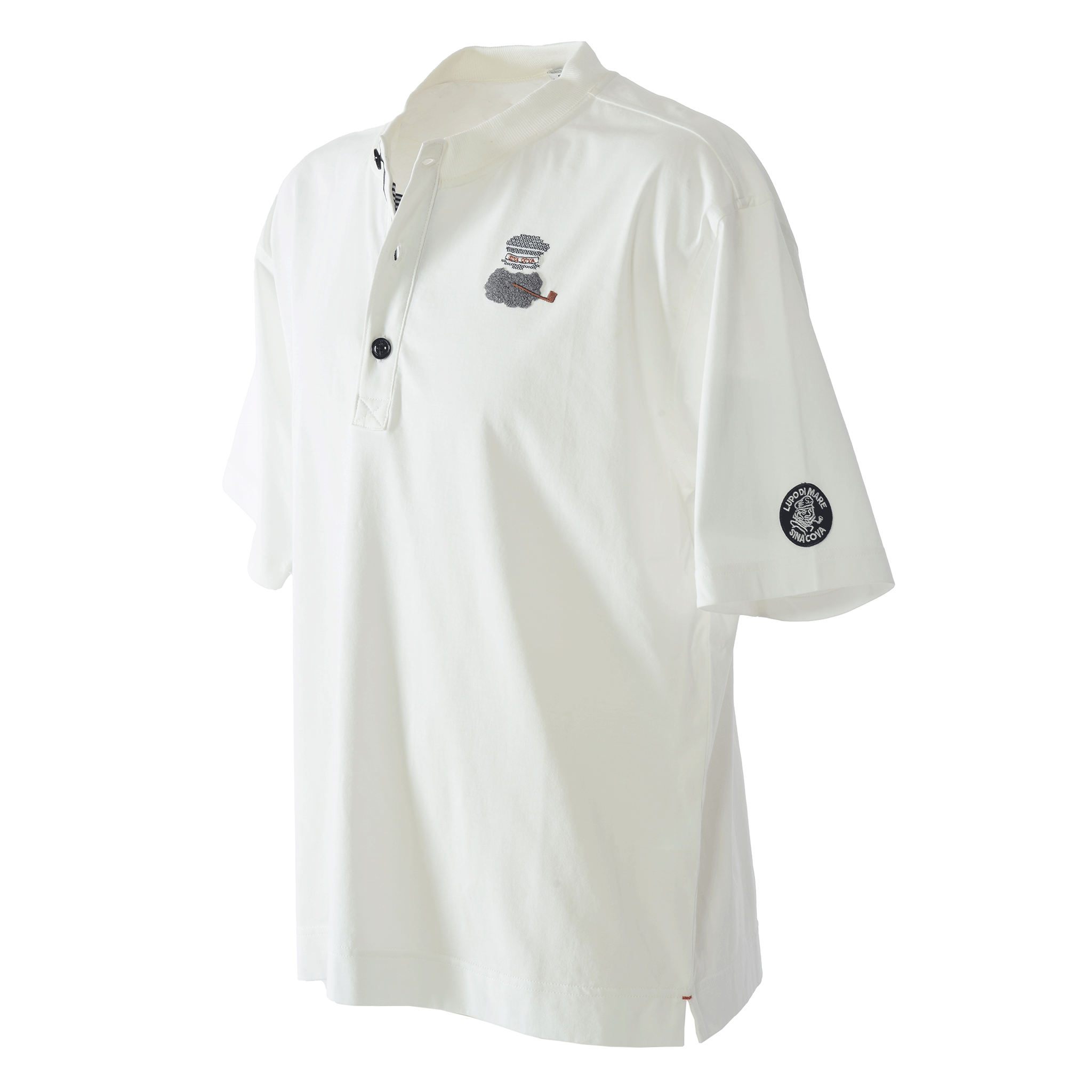 Henley Neck Short Sleeve T-Shirt Unisex (Men and Women) 26110550