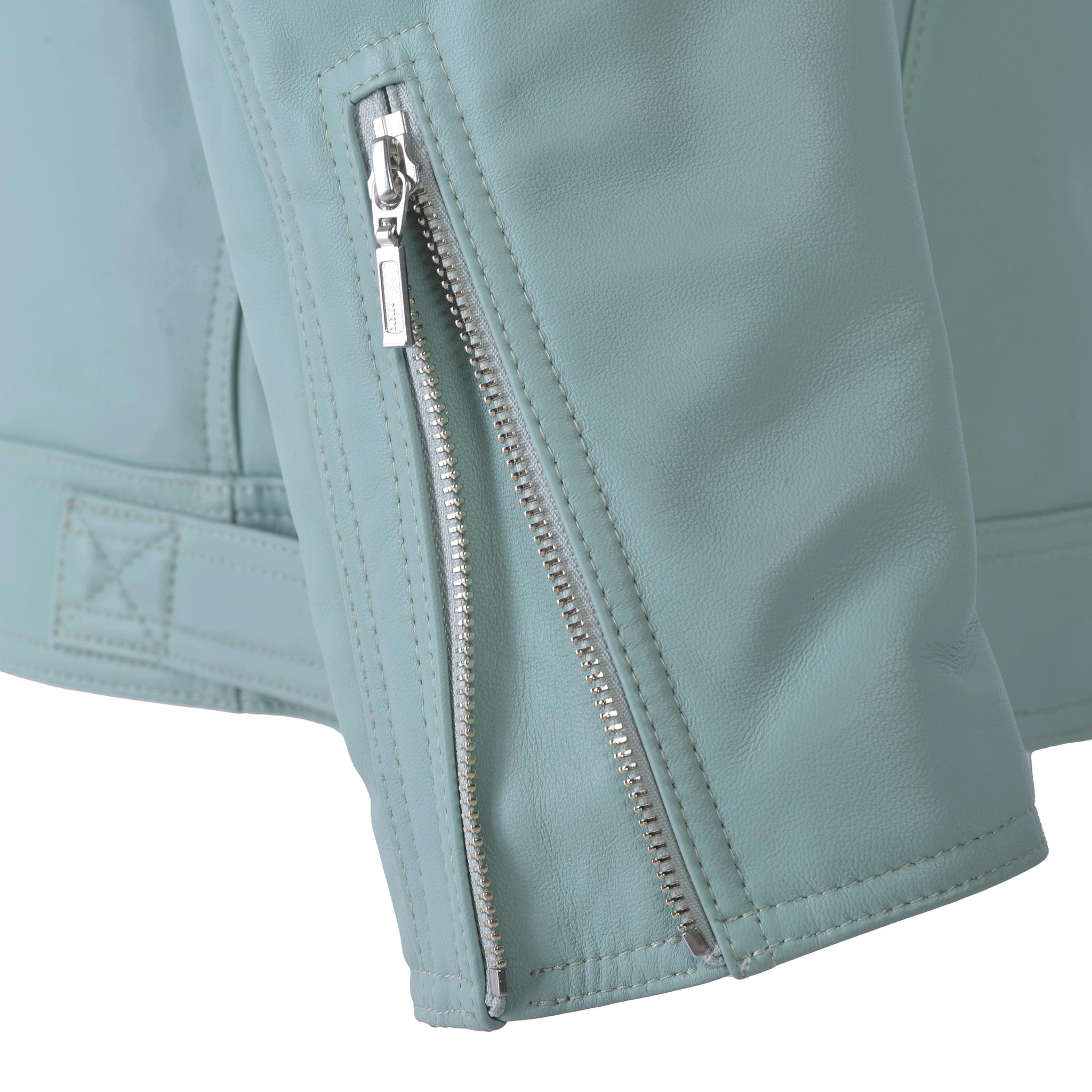 連帽皮夾克 25223910