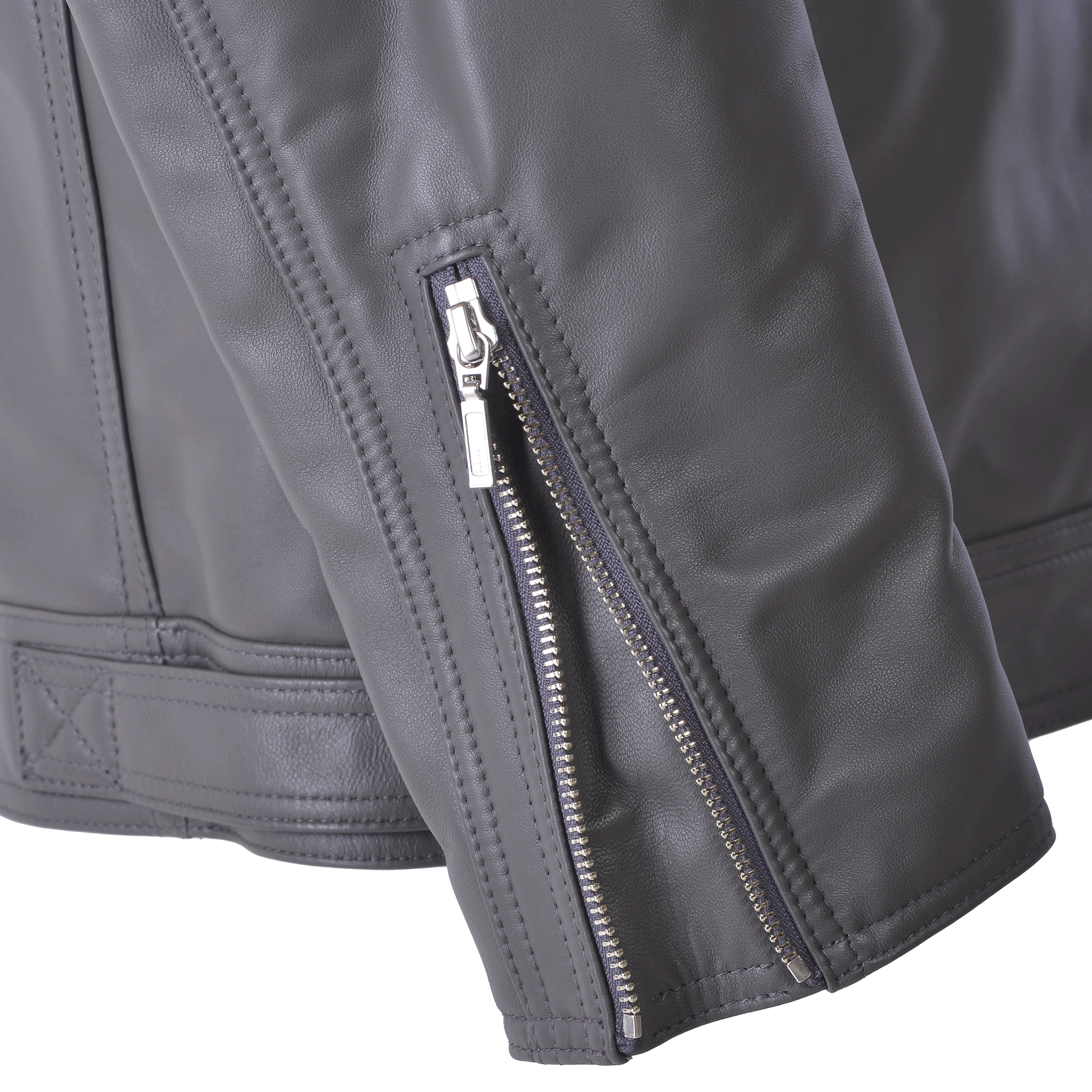 連帽皮夾克 25223910