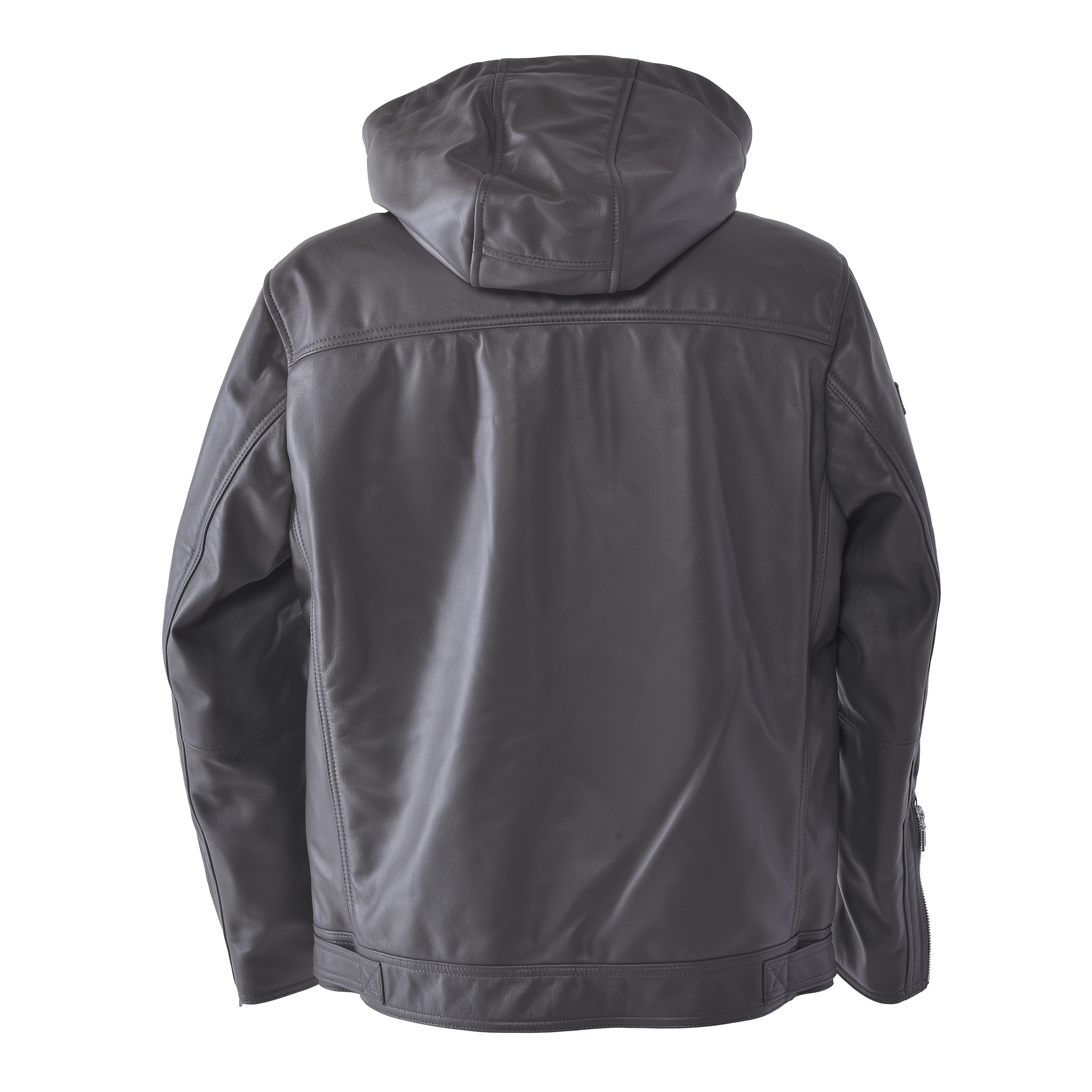 連帽皮夾克 25223910