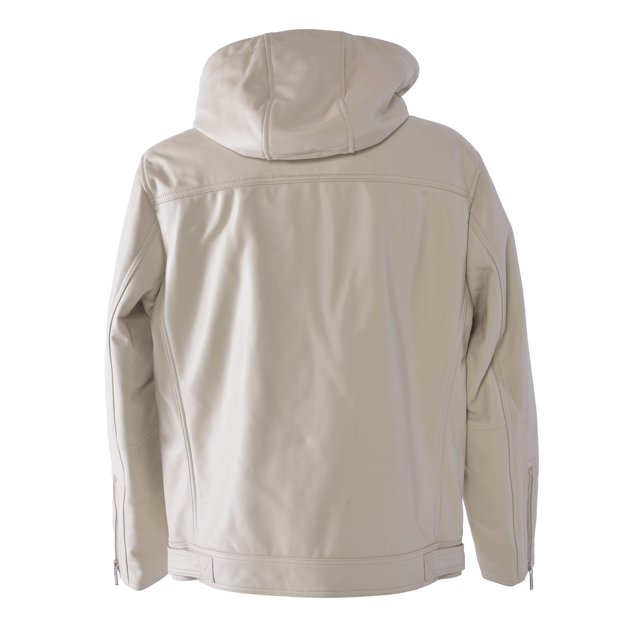 連帽皮夾克 25223910