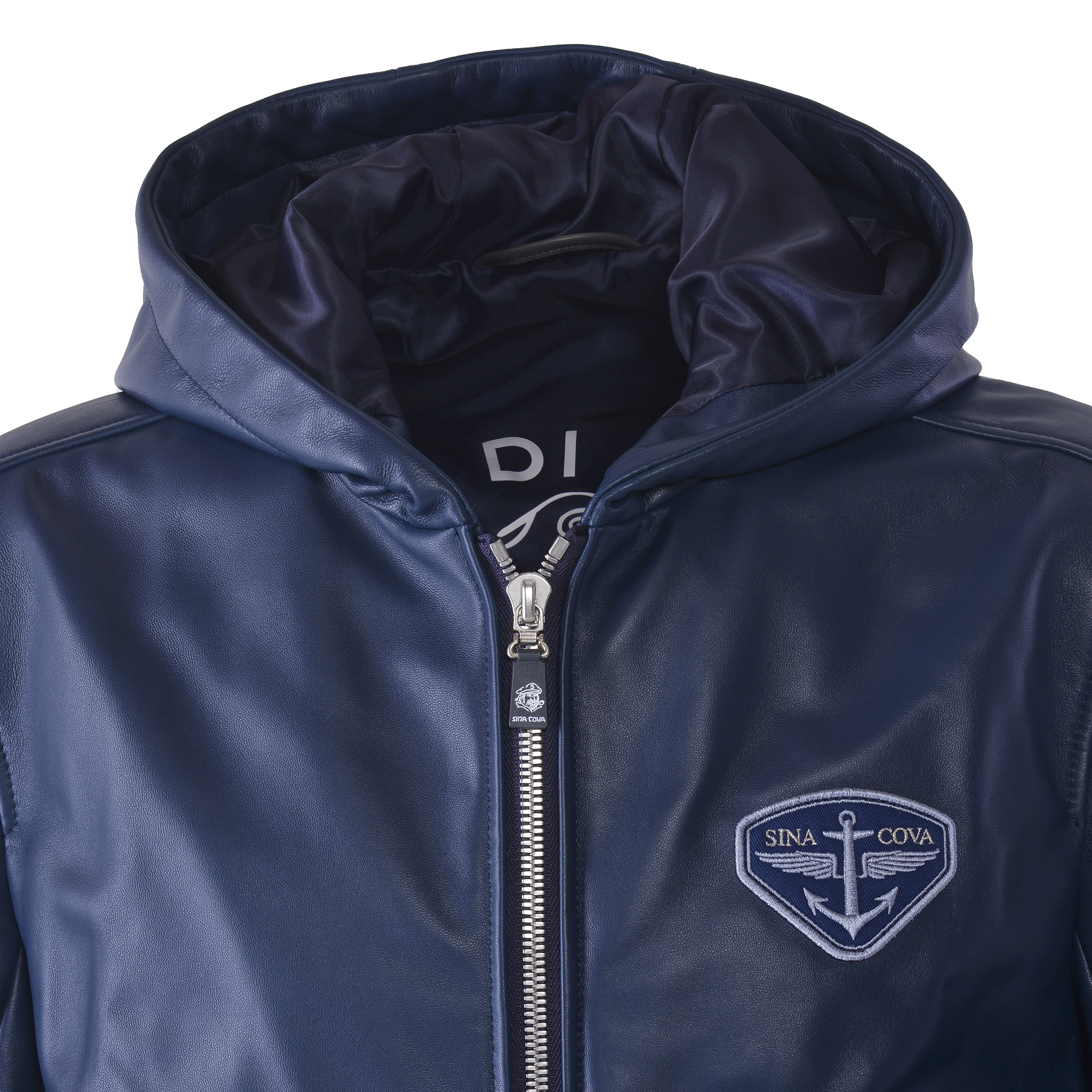 連帽皮夾克 25223910