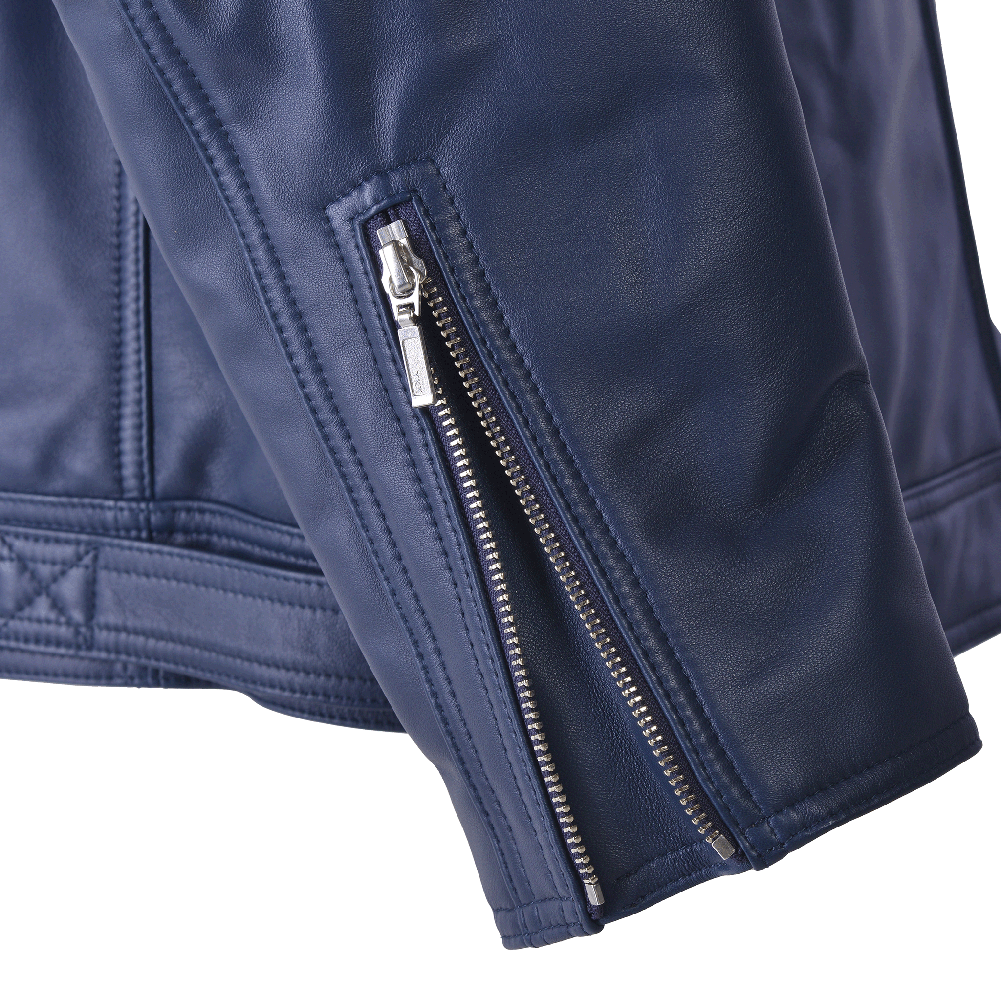 連帽皮夾克 25223910