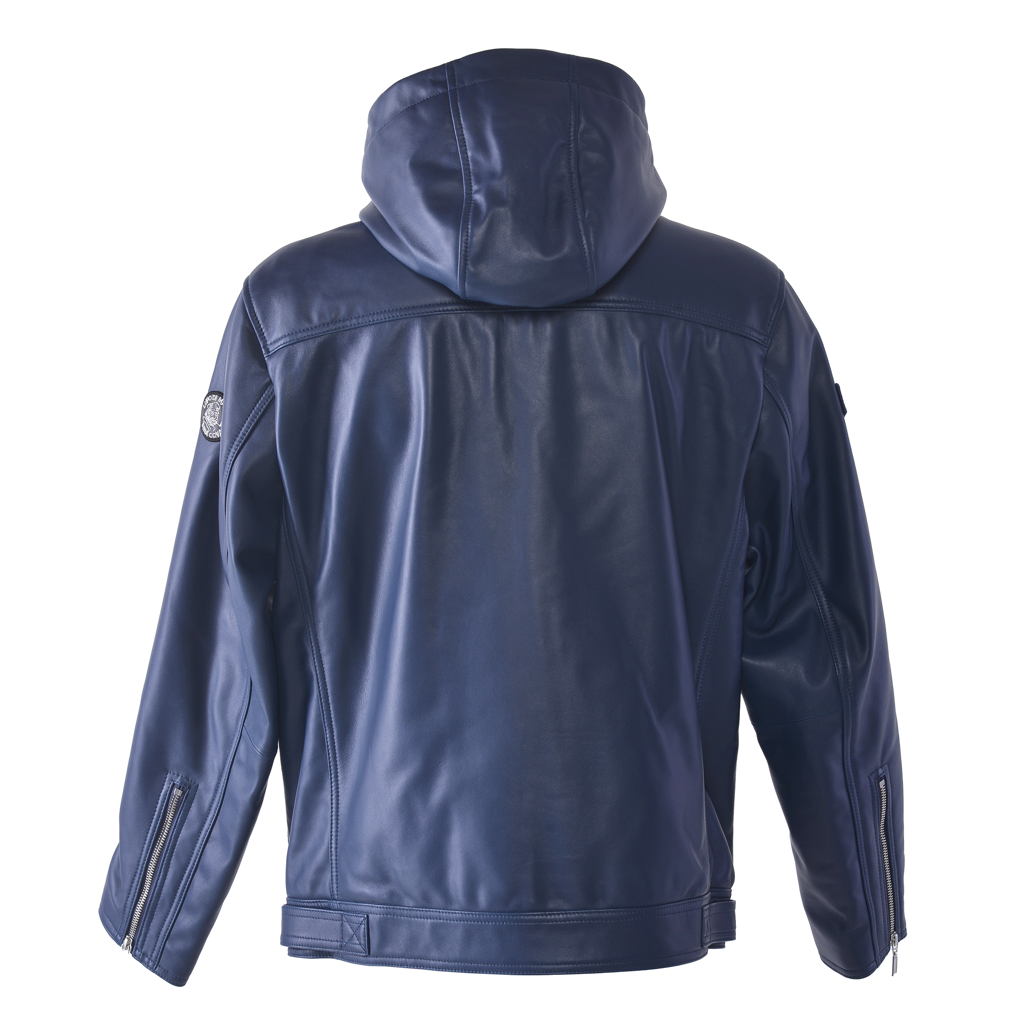 連帽皮夾克 25223910