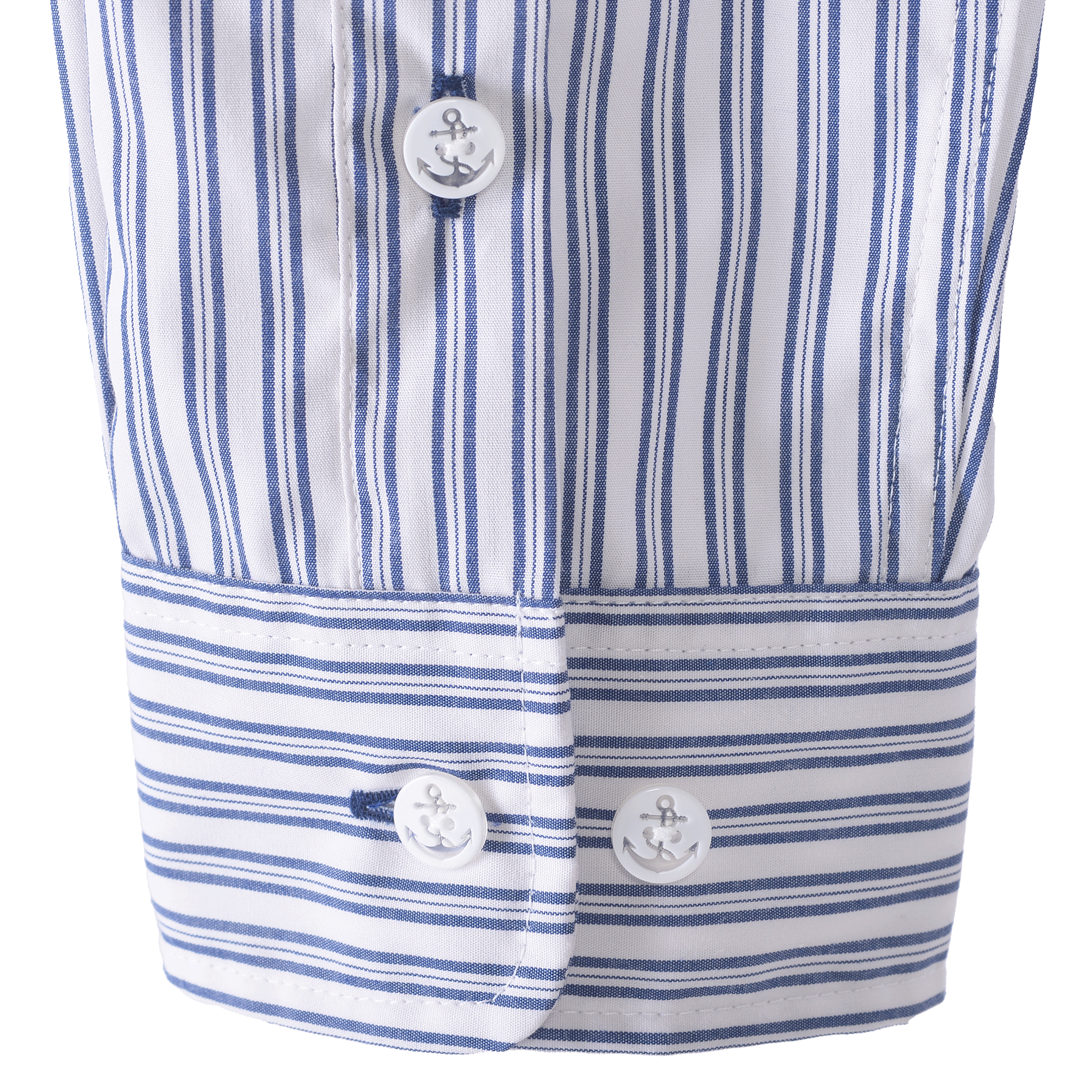 Striped long-sleeved button-down shirt 25224030