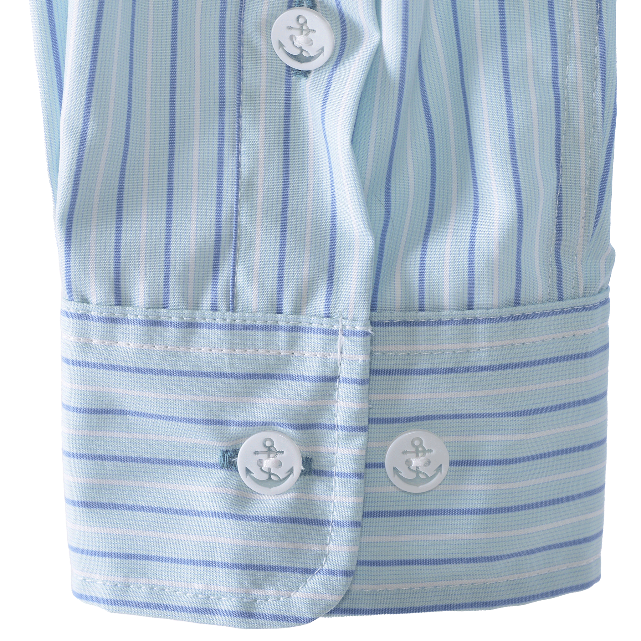 Striped long-sleeved button-down shirt 25224030