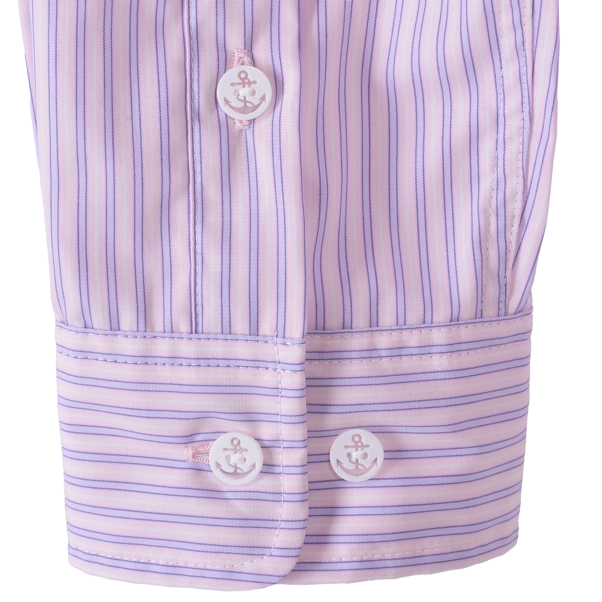 Striped long-sleeved button-down shirt 25224030