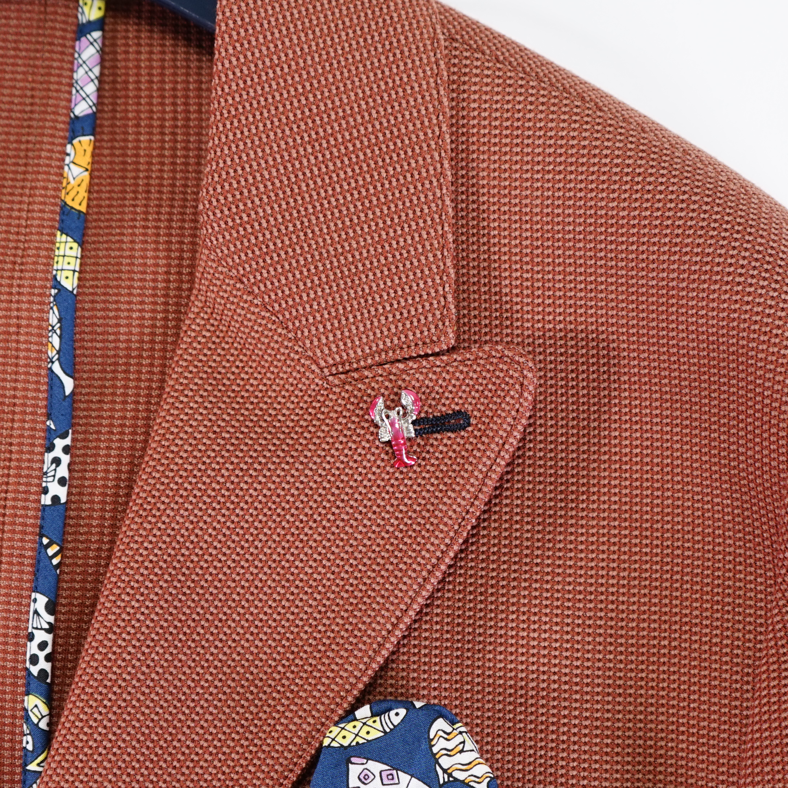 銀色龍蝦翻領別針 57001680