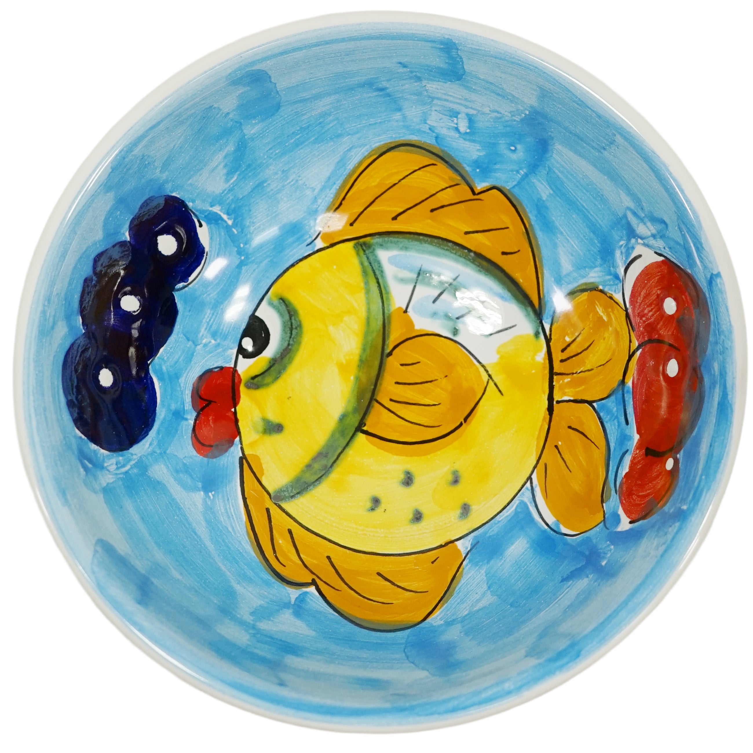 動物紋碗 (Cheramix) 魚B (天藍色) 13cm 57003060