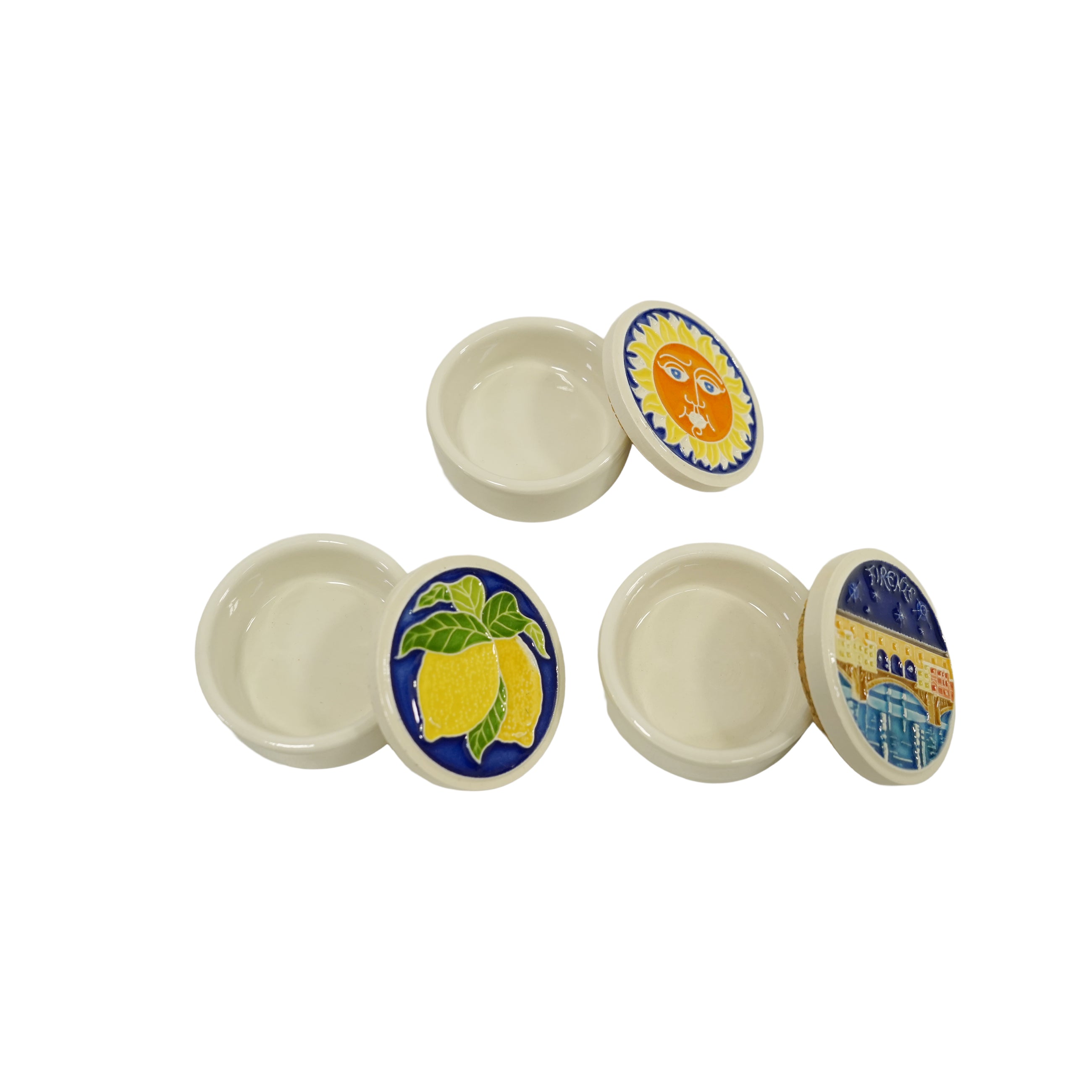 配件盒,直徑 6 厘米,檸檬色(藍色),57003100