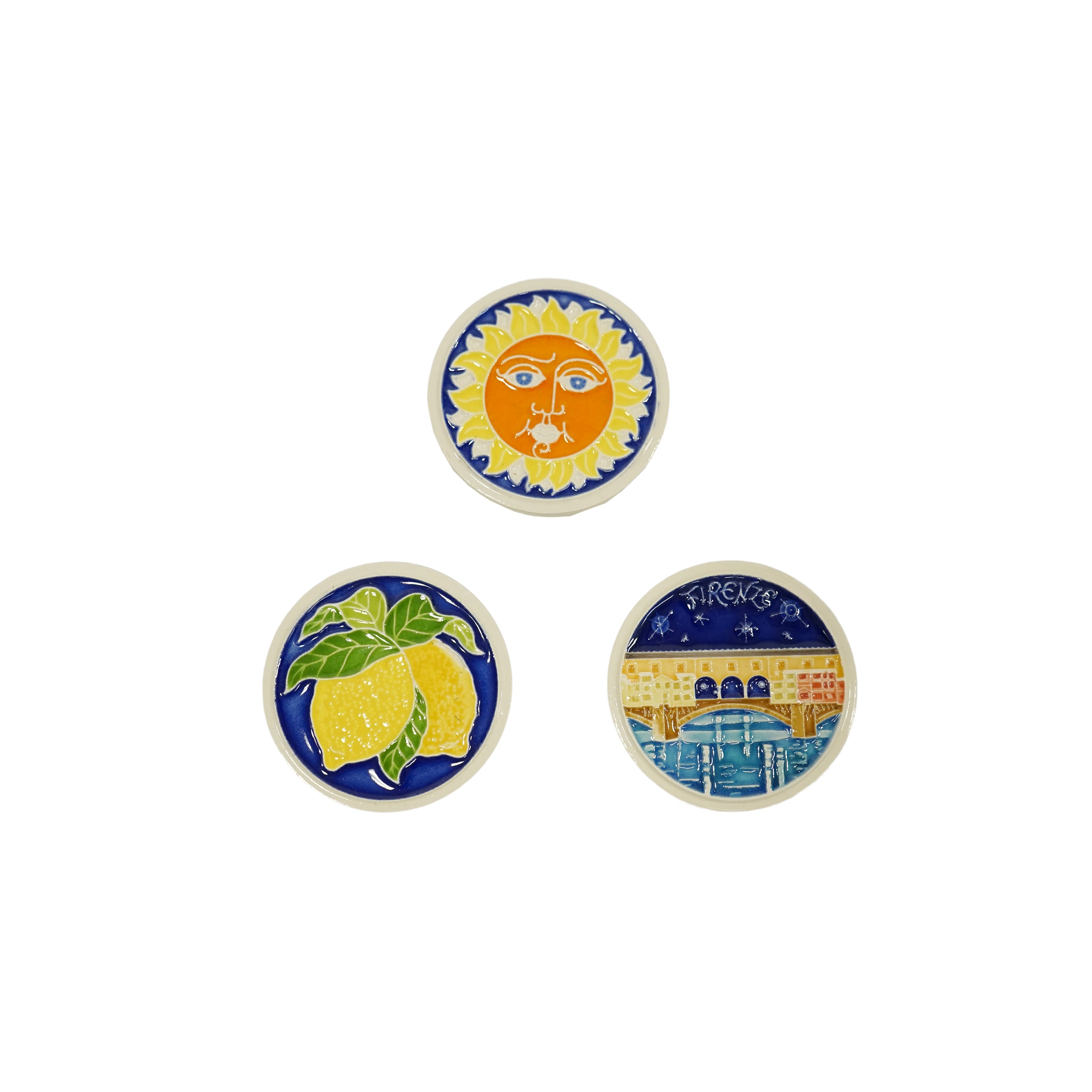 配件盒,直徑 6 厘米,檸檬色(藍色),57003100