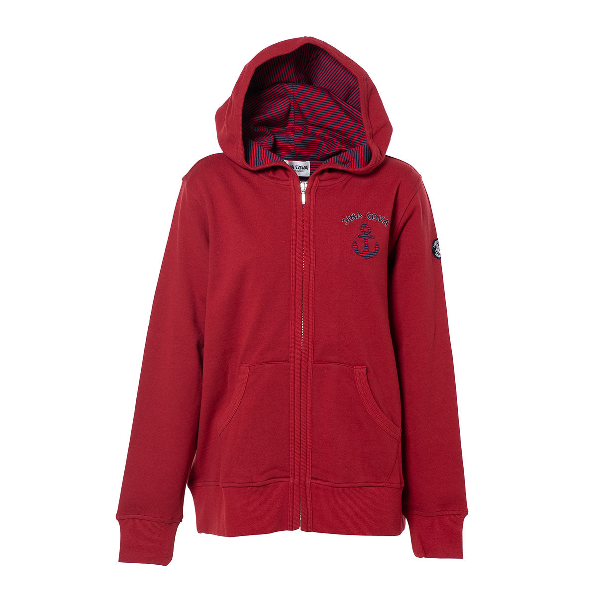 女士拉鍊連帽衫 19283010