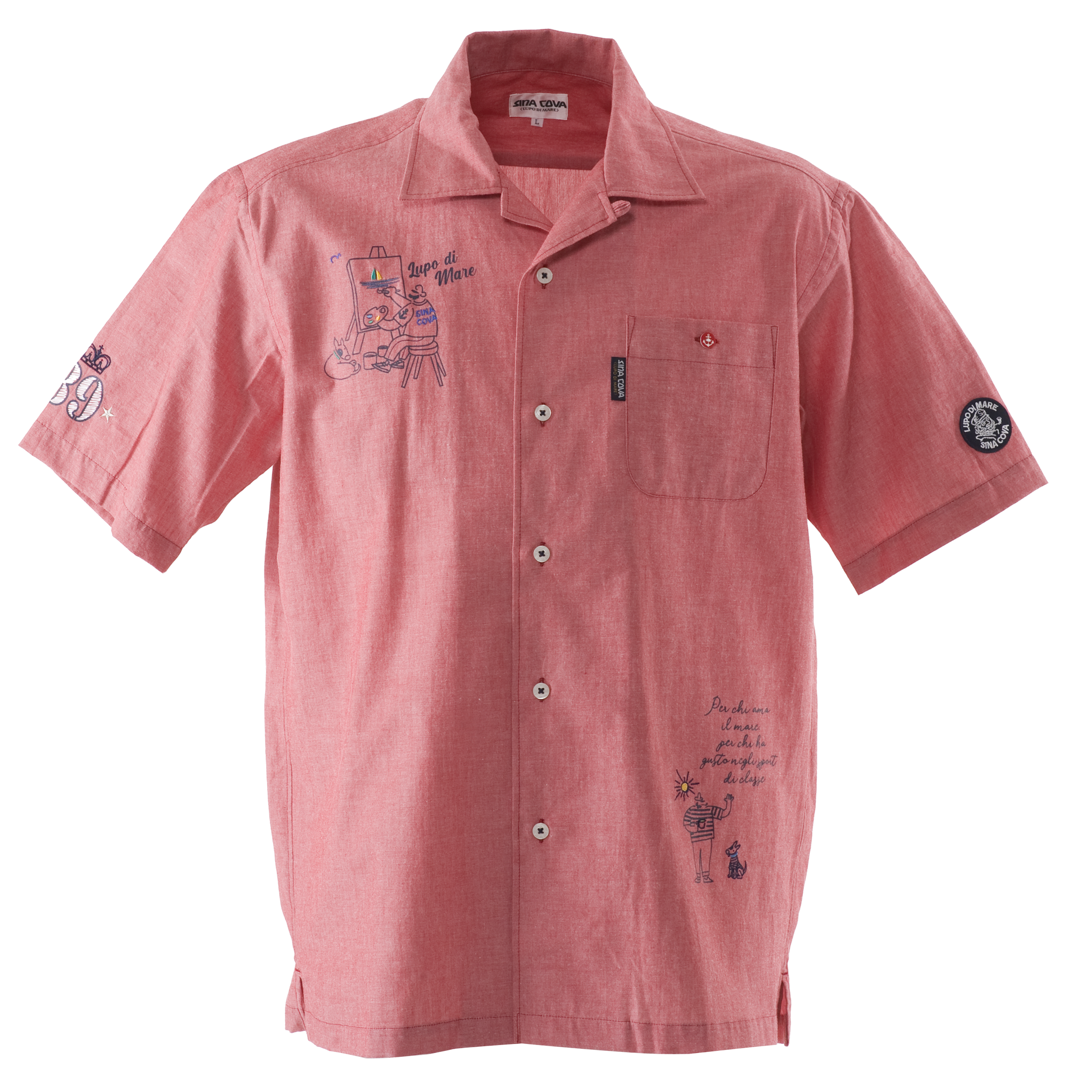 半袖オープンカラーシャツ 開襟シャツ 23124520