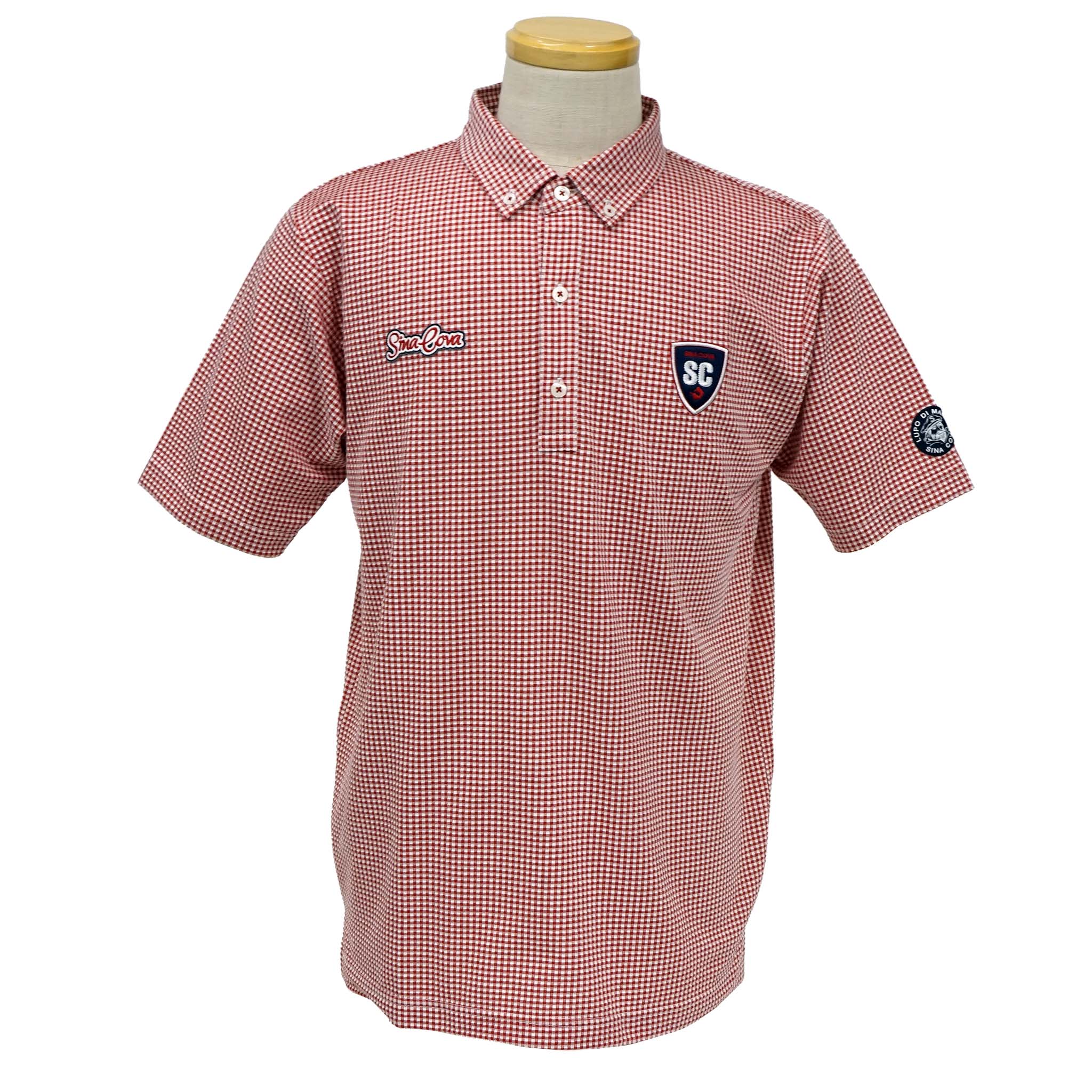 Check pattern short sleeve polo shirt 22150520