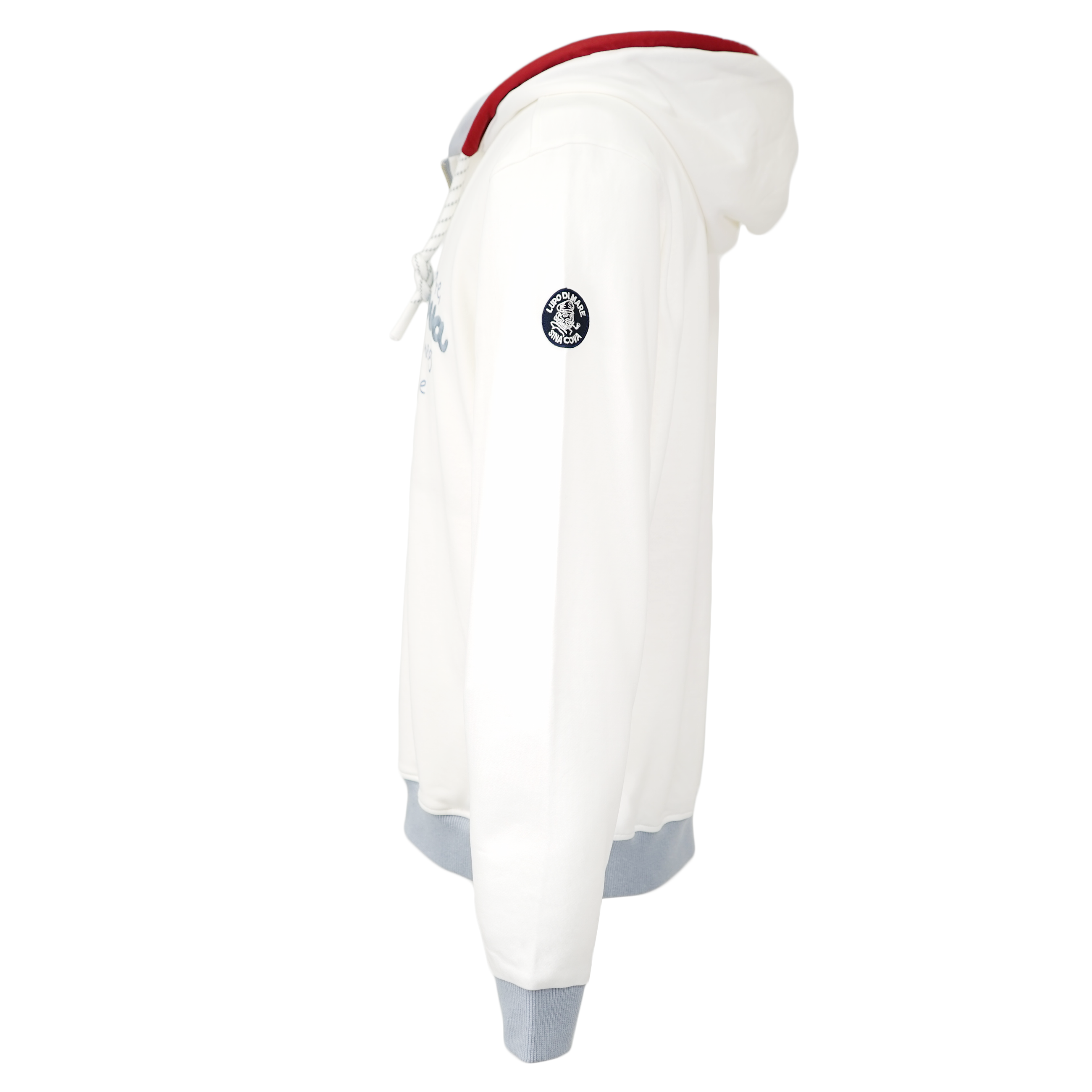 【公式】シナコバ (SINA COVA) キングサイズ ZIPUPパーカー 裏毛 スウェット 大きなサイズ 23123026 オフホワイトのイメージ画像3