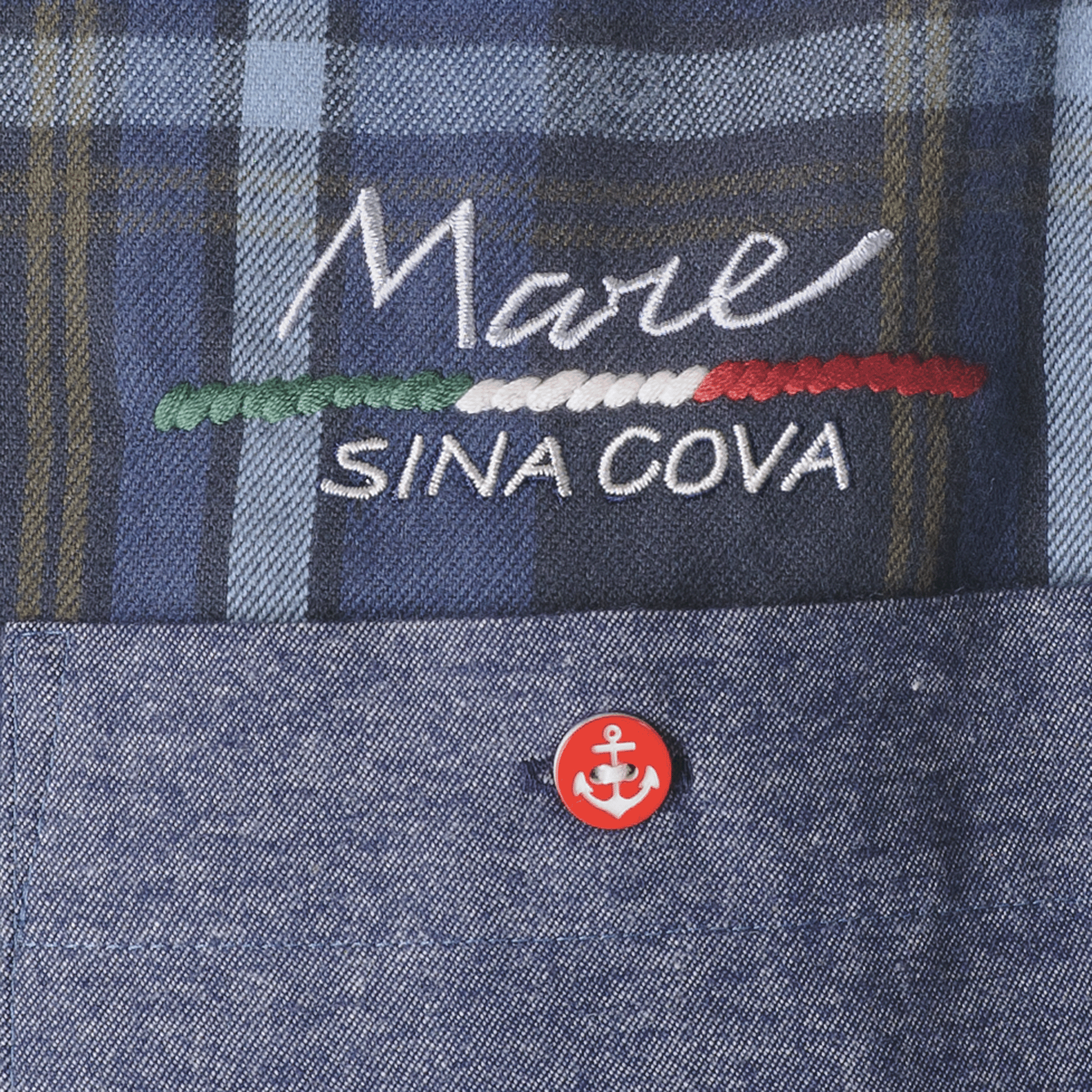 [官方] SINA COVA 瘋狂圖案格紋長袖扣襯衫 23224040