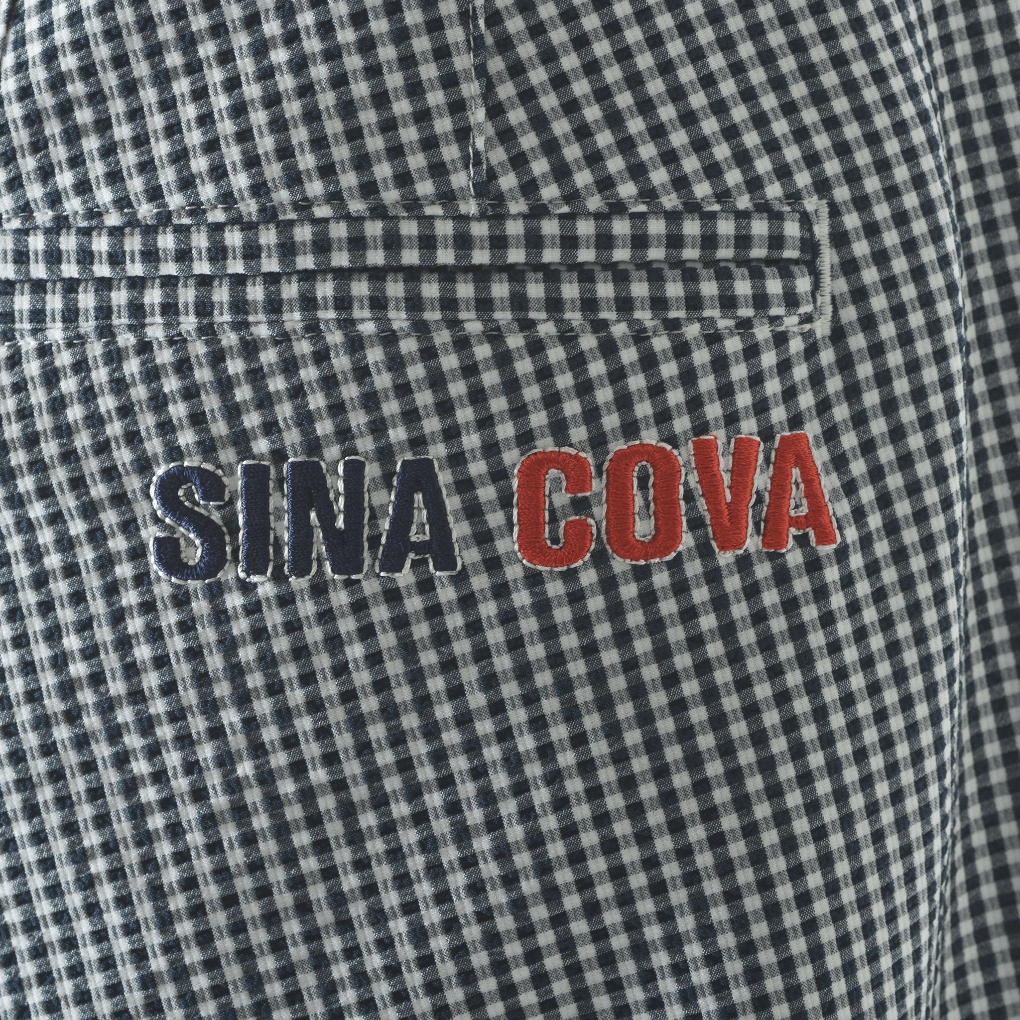 [官方] SINA COVA 格紋無褶褲 24155040