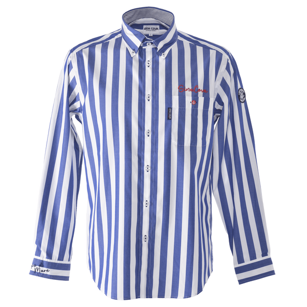 [Official] SINA COVA Long Sleeve Button Down Shirt Striped Pattern 24124020