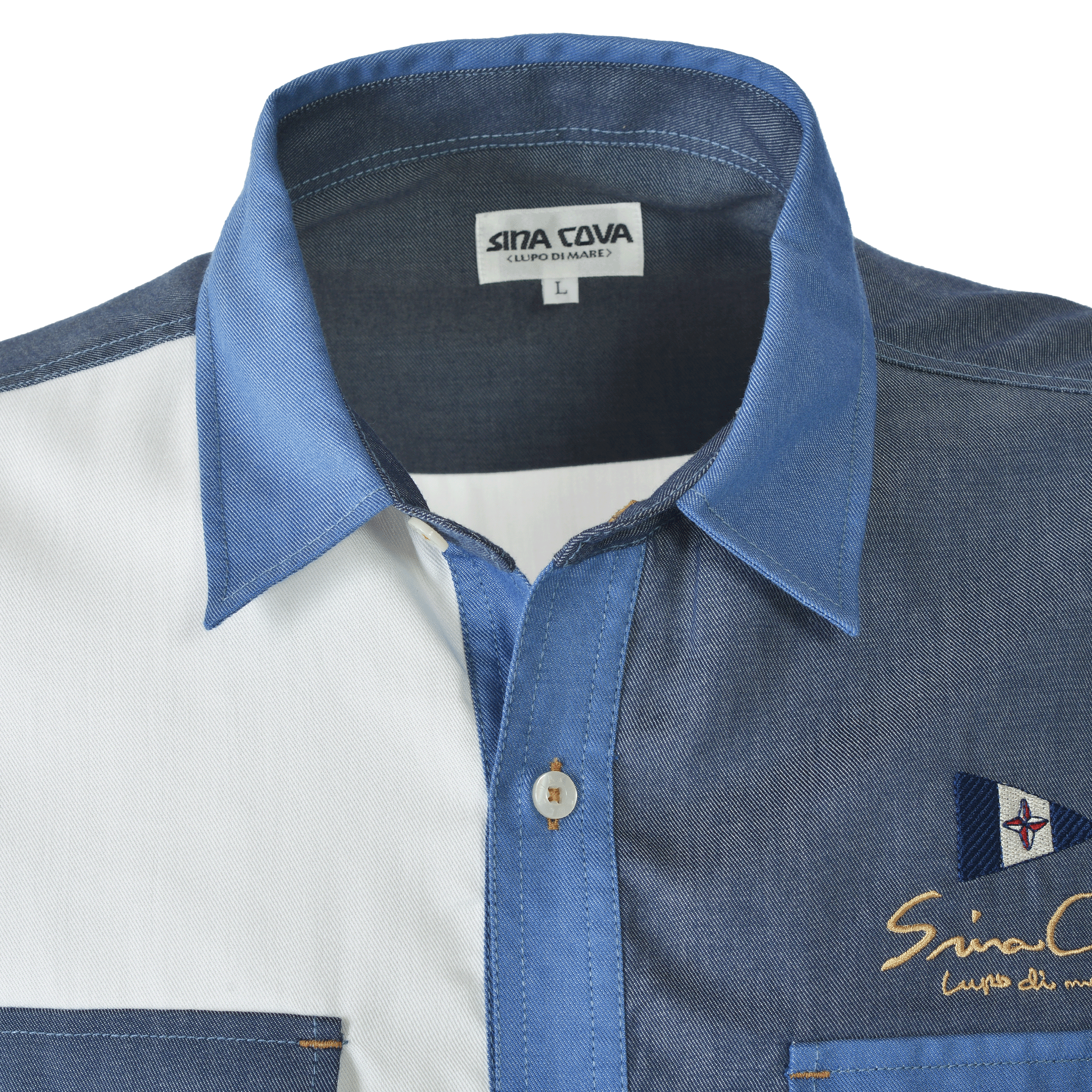 加大尺碼牛仔襯衫 26124016