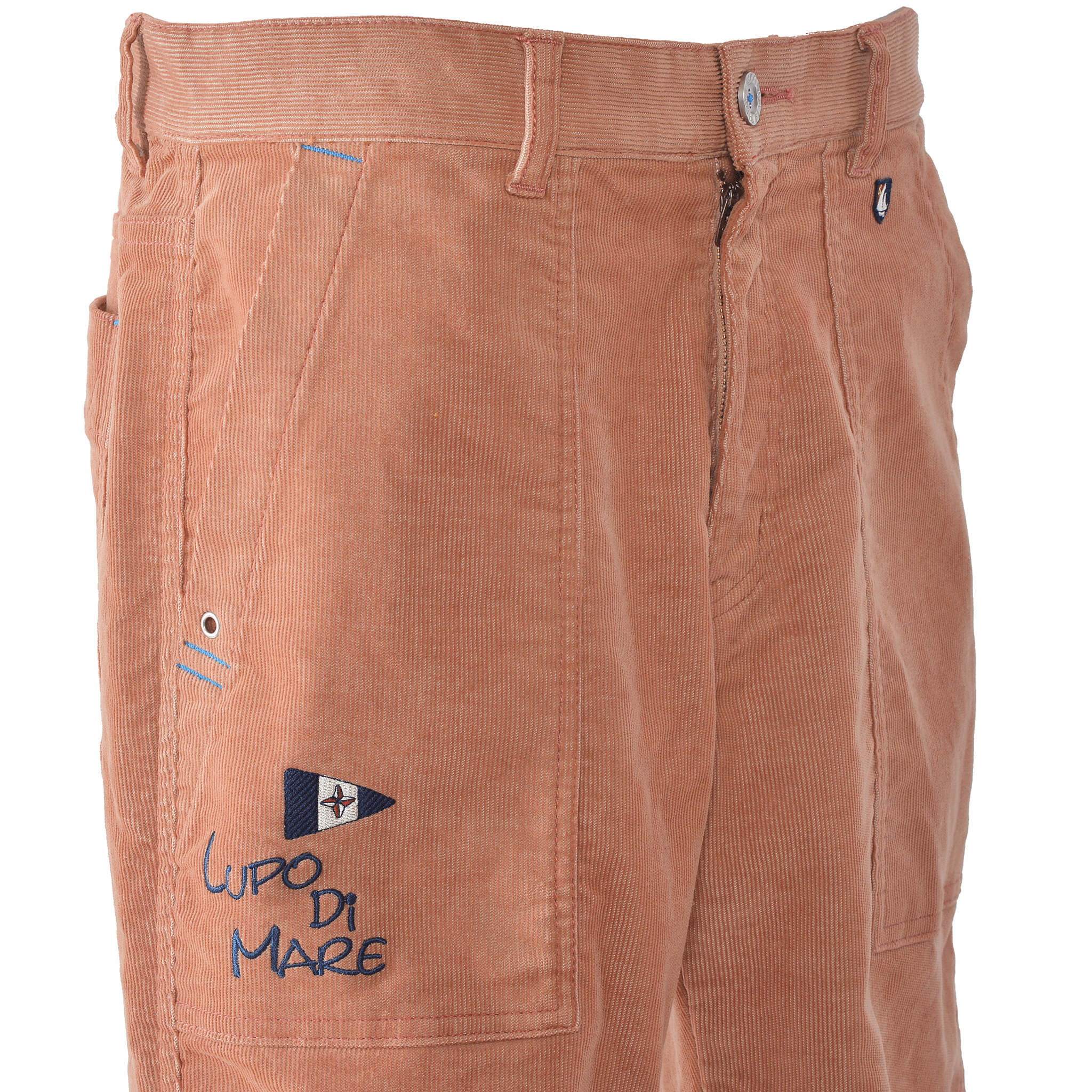 No-pleat tapered trousers