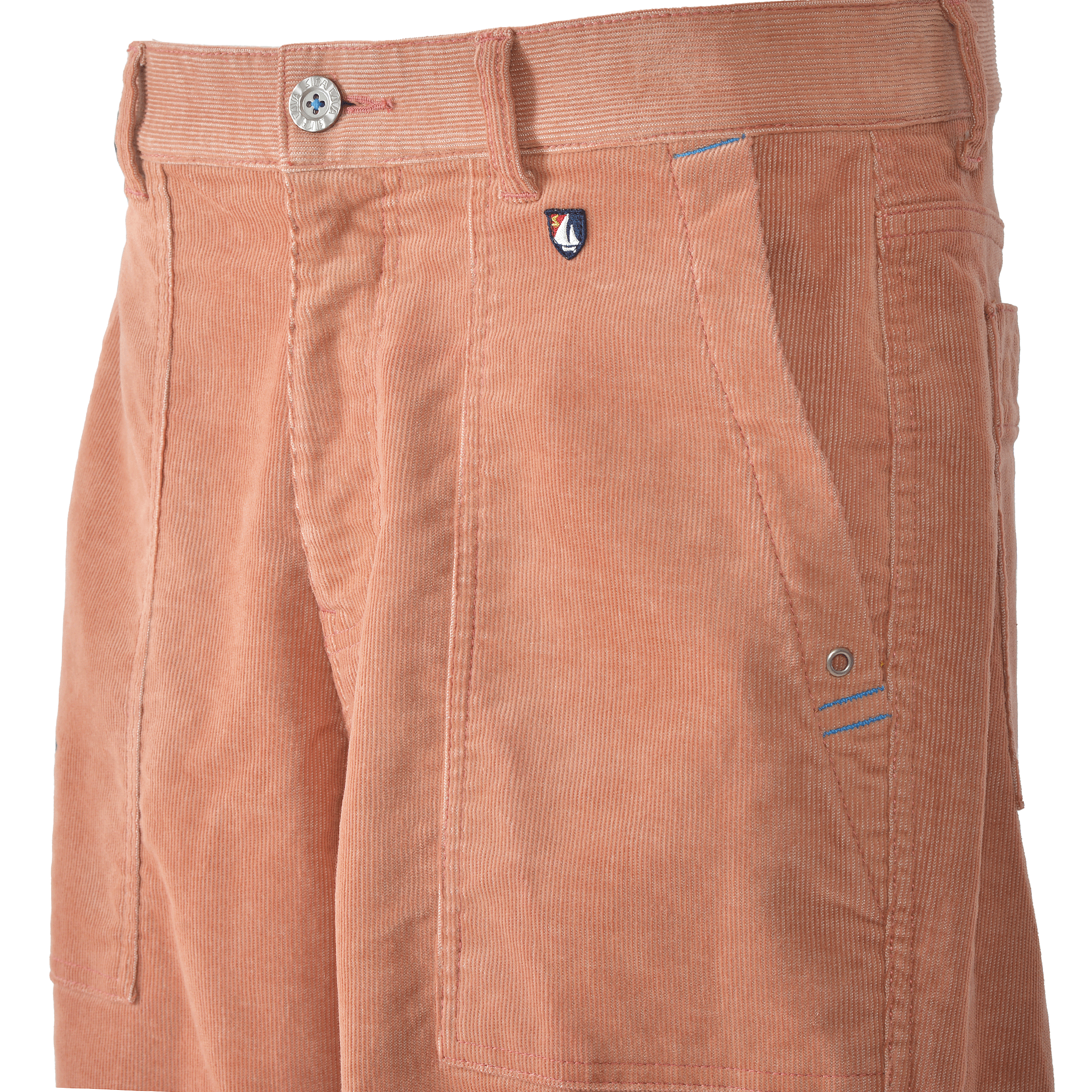 No-pleat tapered trousers