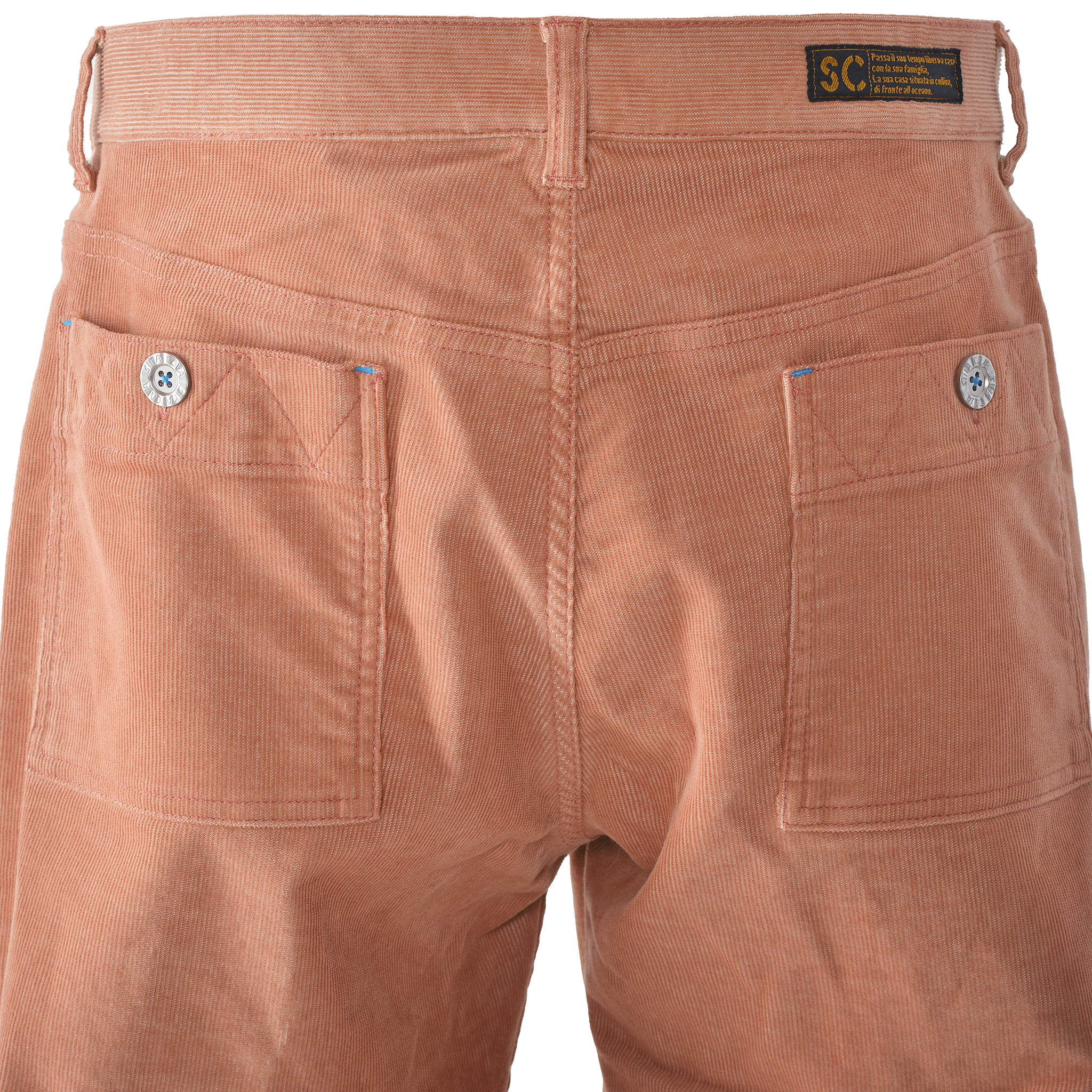 No-pleat tapered trousers