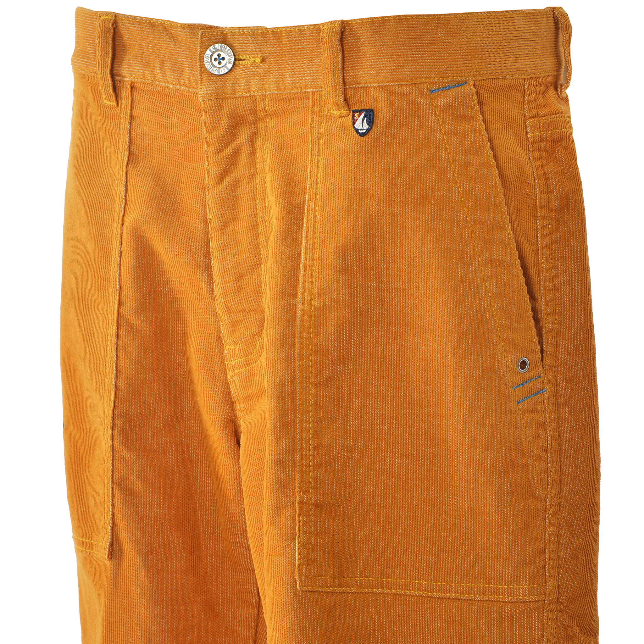 No-pleat tapered trousers