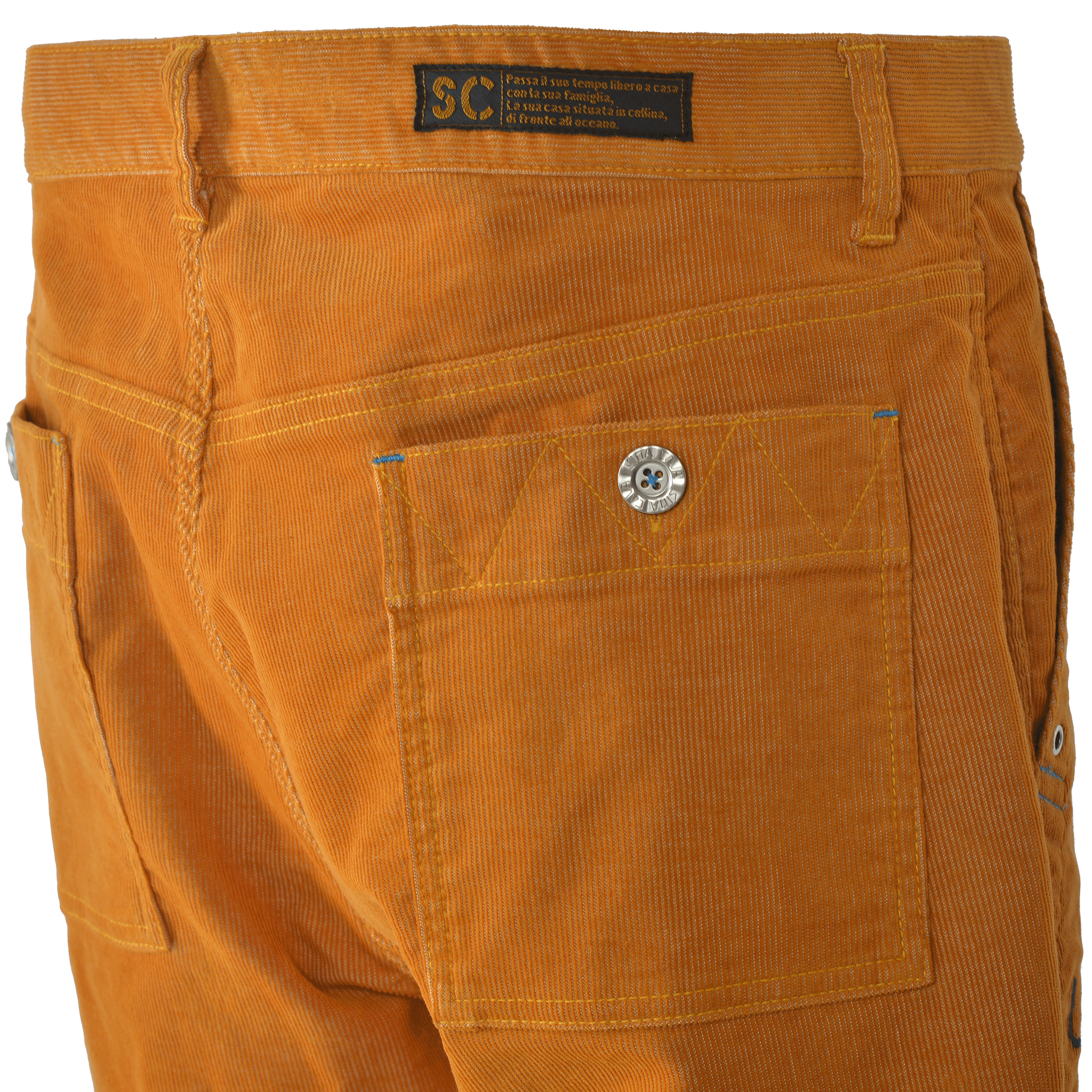 No-pleat tapered trousers