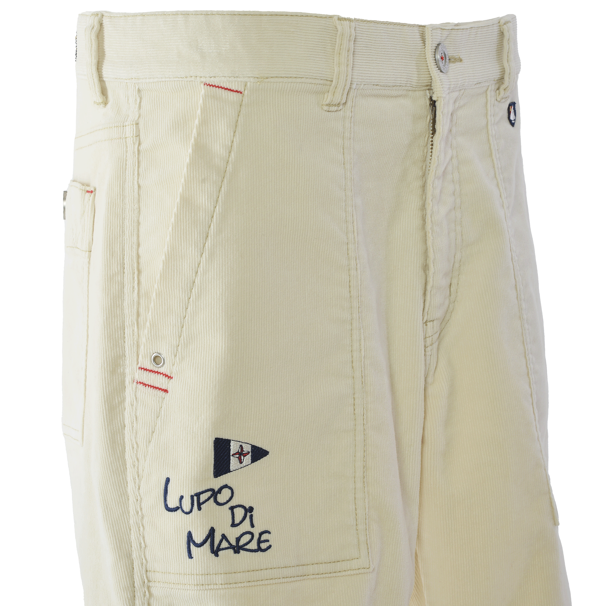 No-pleat tapered trousers