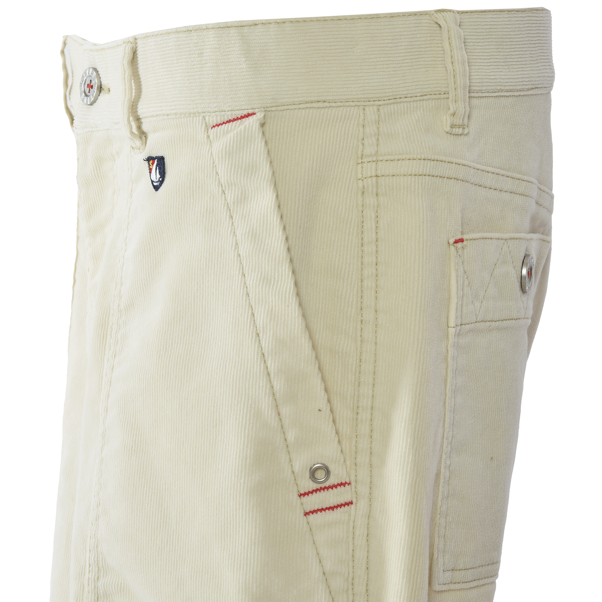 No-pleat tapered trousers