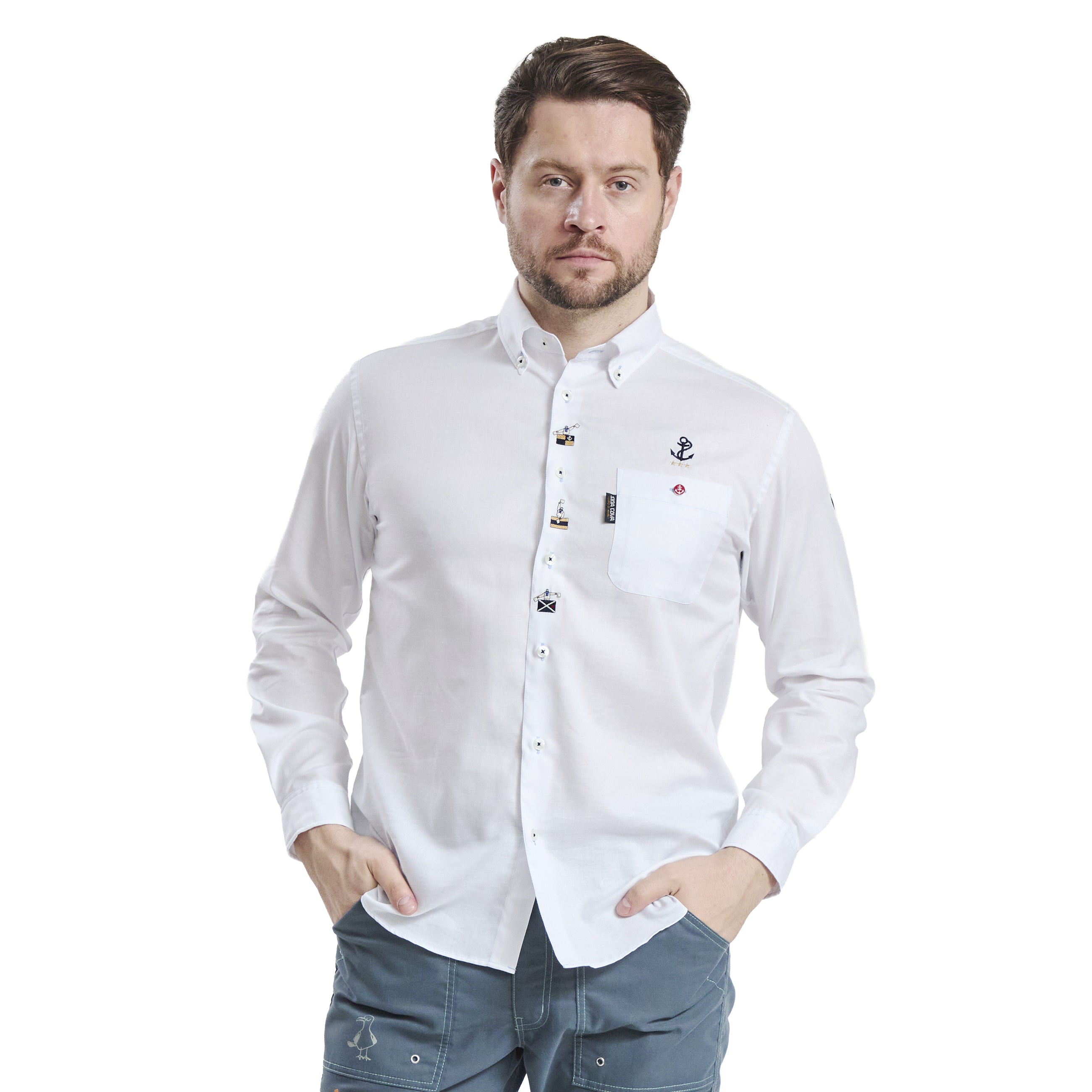 Long-sleeved button-down shirt 26214010